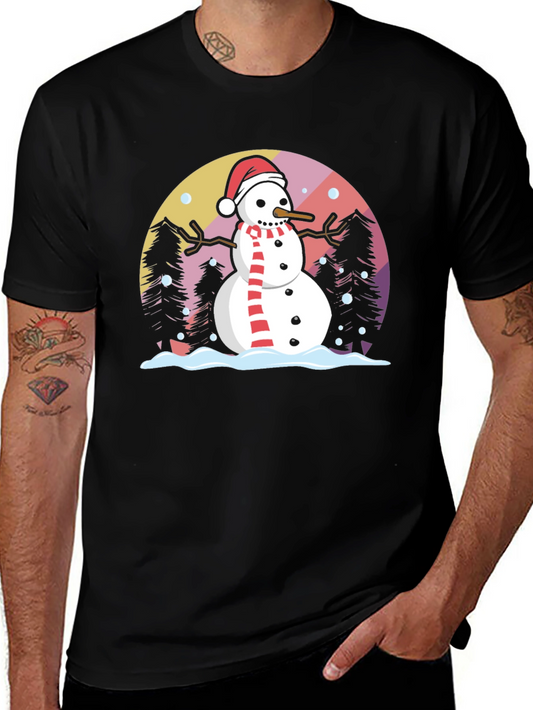 Festive Snowman Graphic Tee
