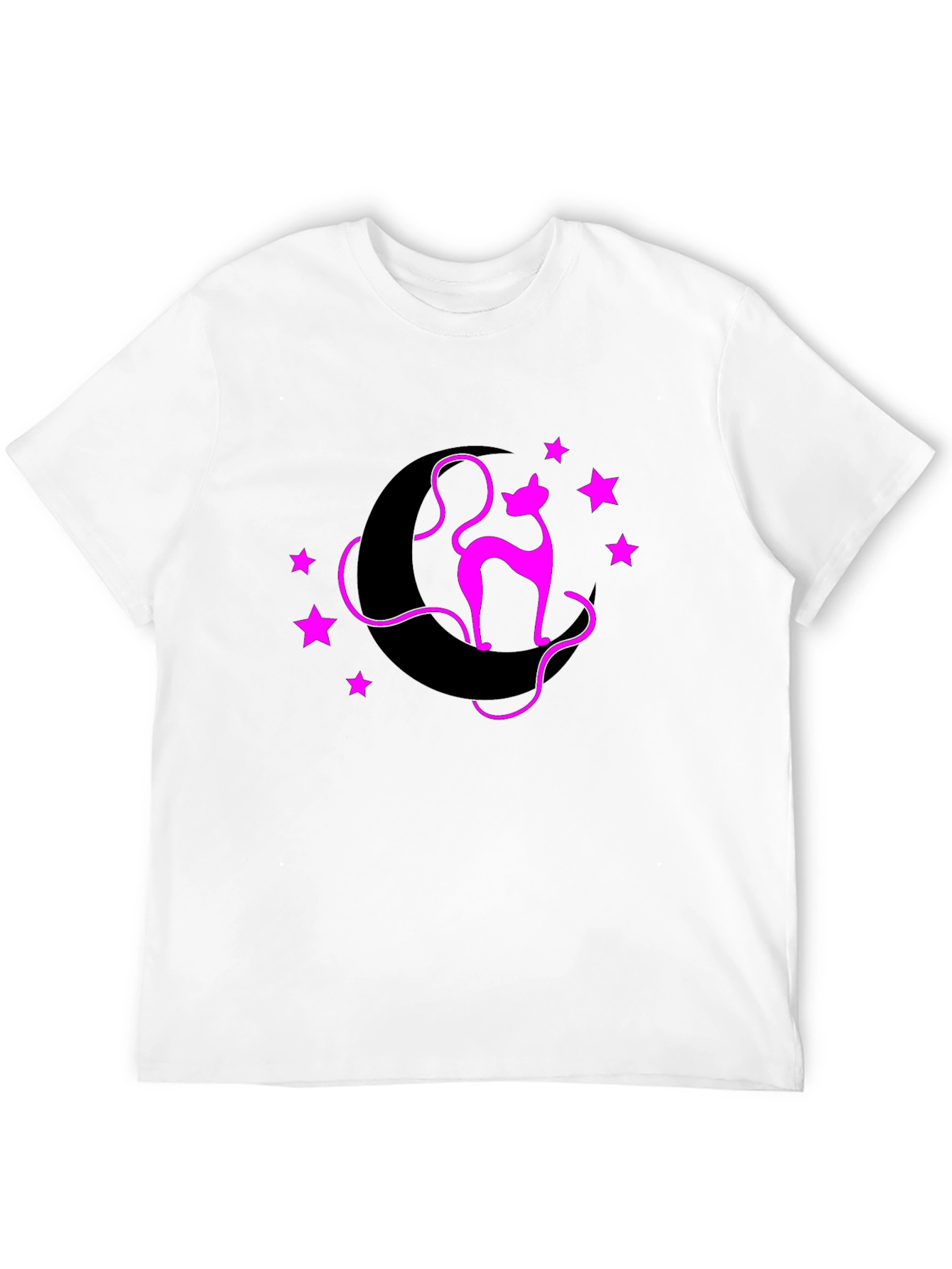 Cat on Moon Graphic Tee