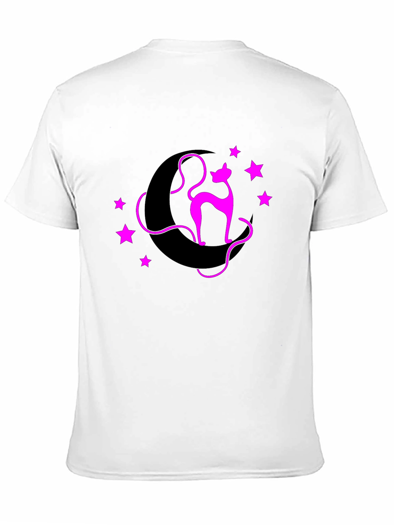 Cat on Moon Graphic Tee