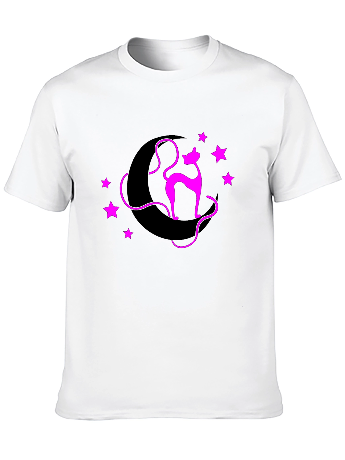 Cat on Moon Graphic Tee