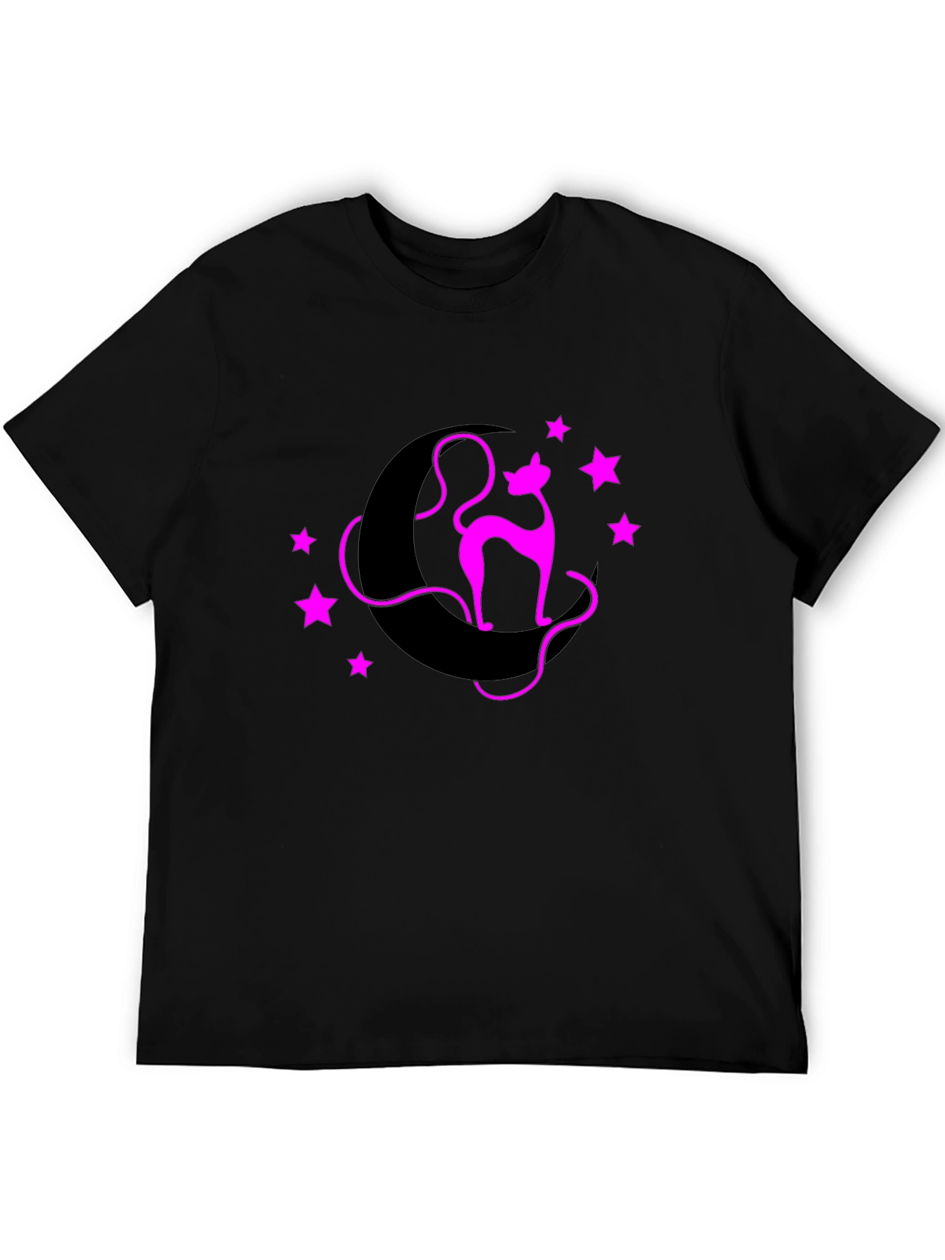 Cat on Moon Graphic Tee