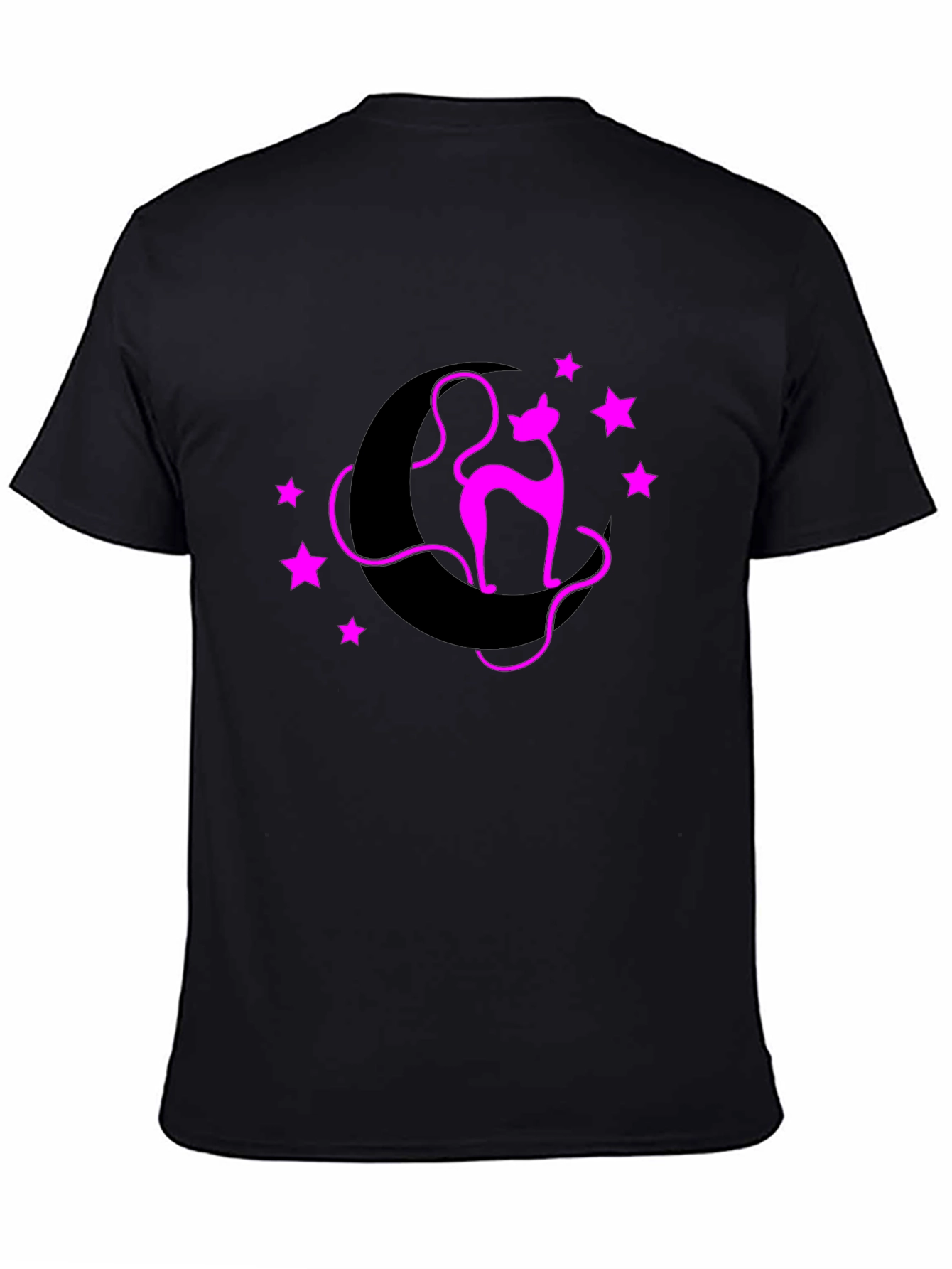 Cat on Moon Graphic Tee