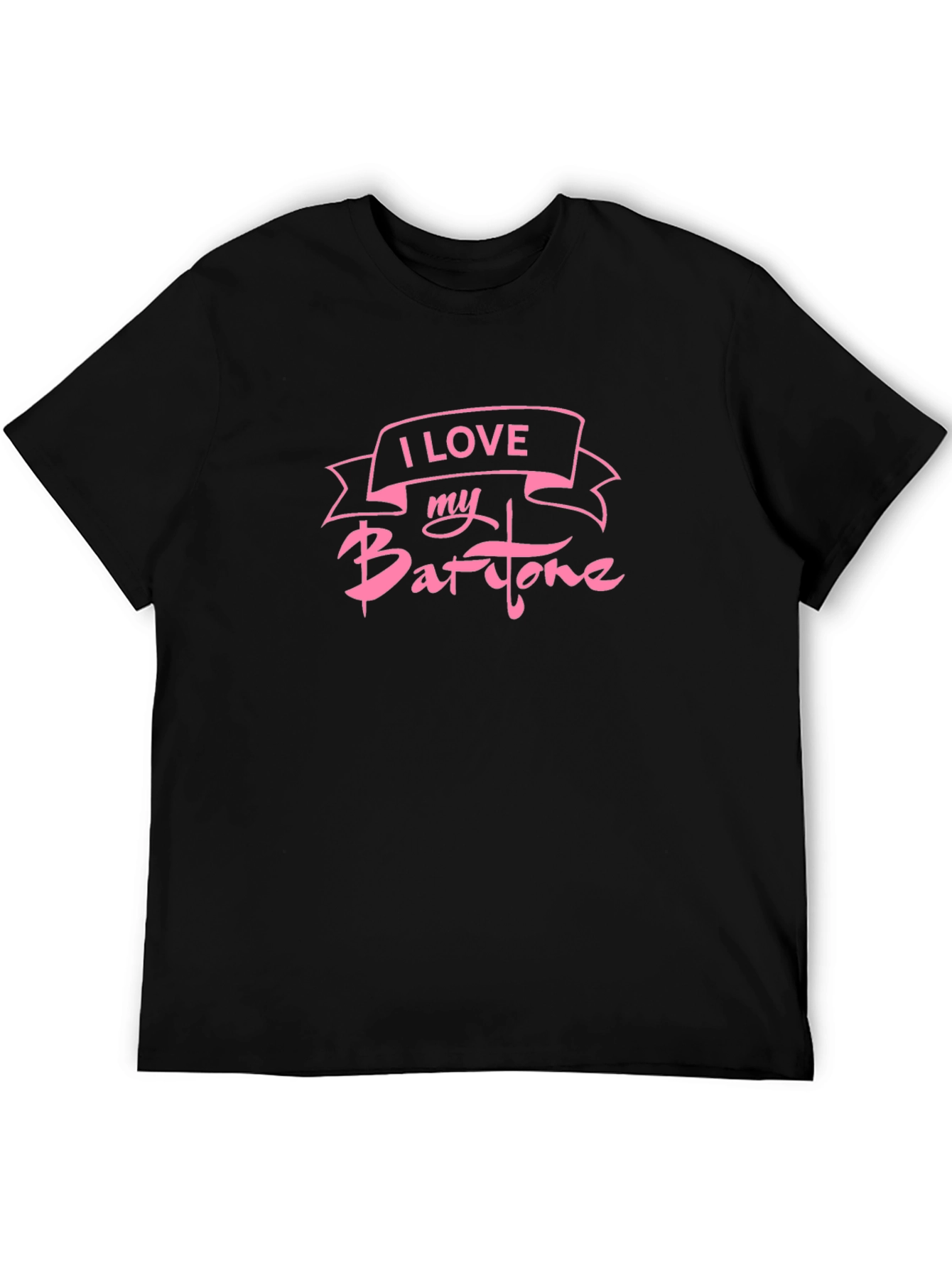 I Love My Baritone Black T-Shirt