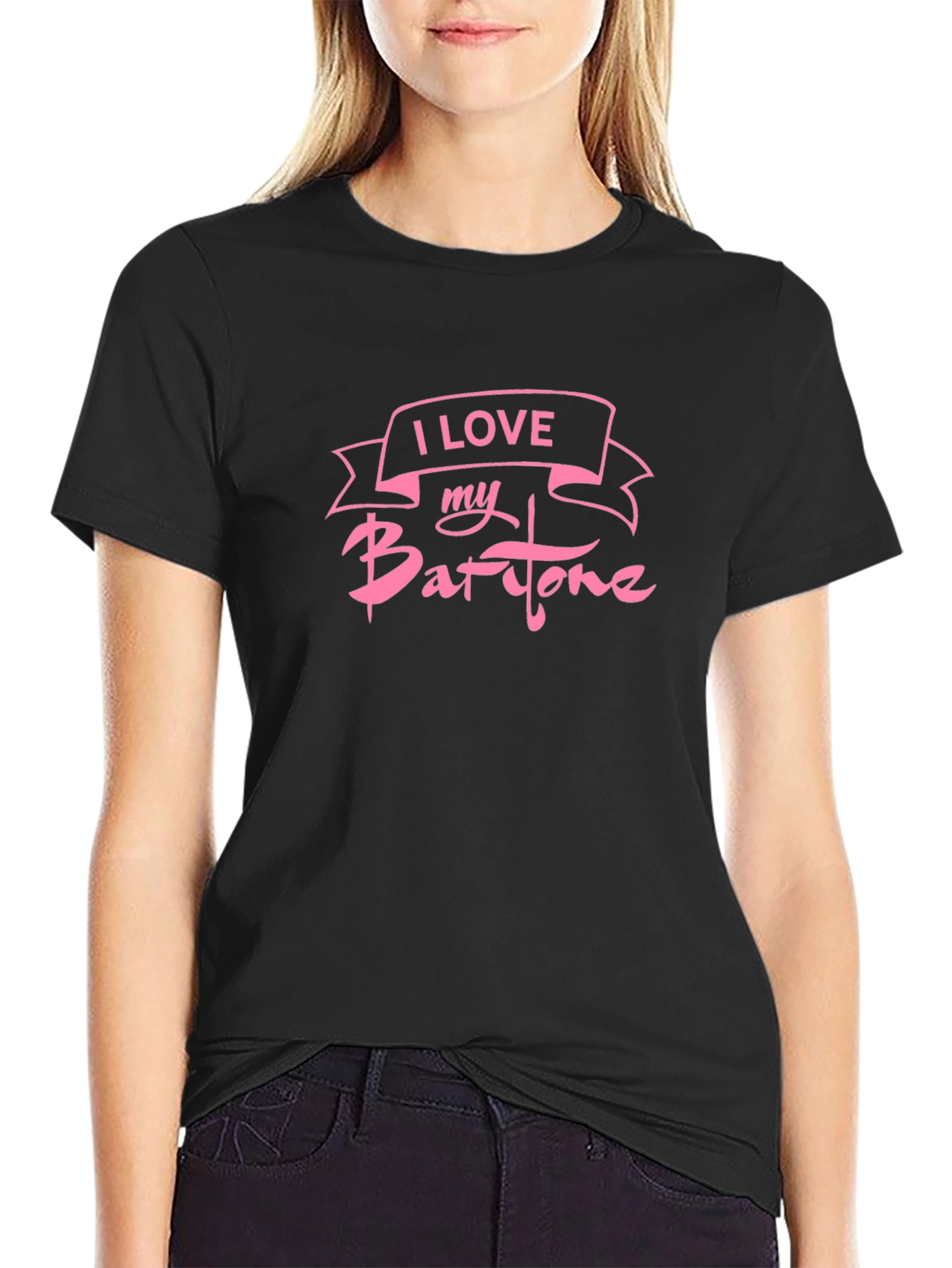 I Love My Baritone Black T-Shirt