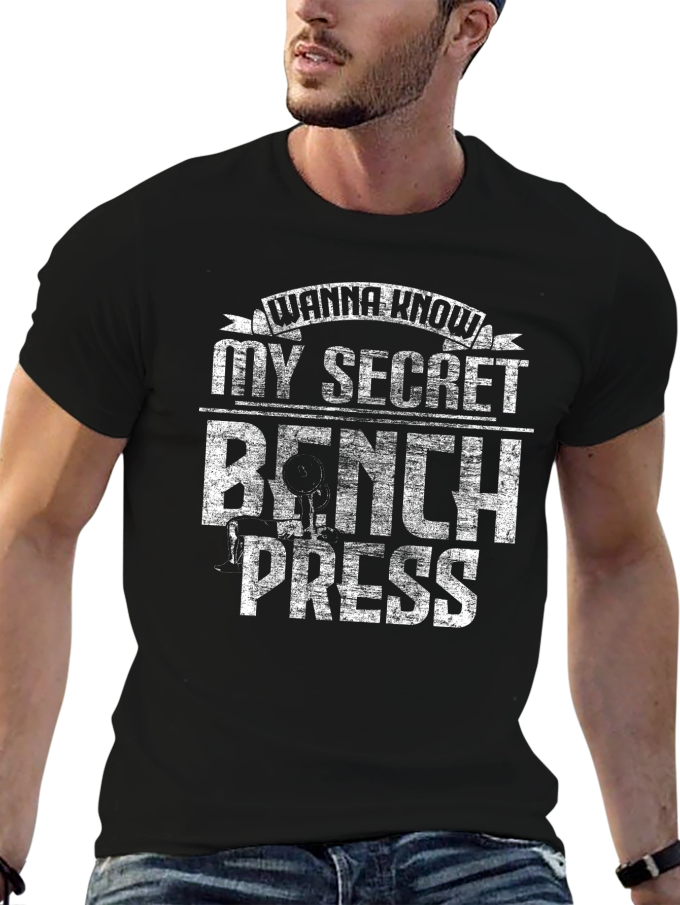Wanna Know My Secret Bench Press T-Shirt
