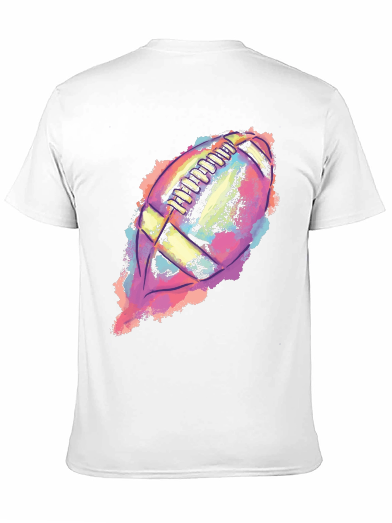 Colorful Football Graphic T-Shirt