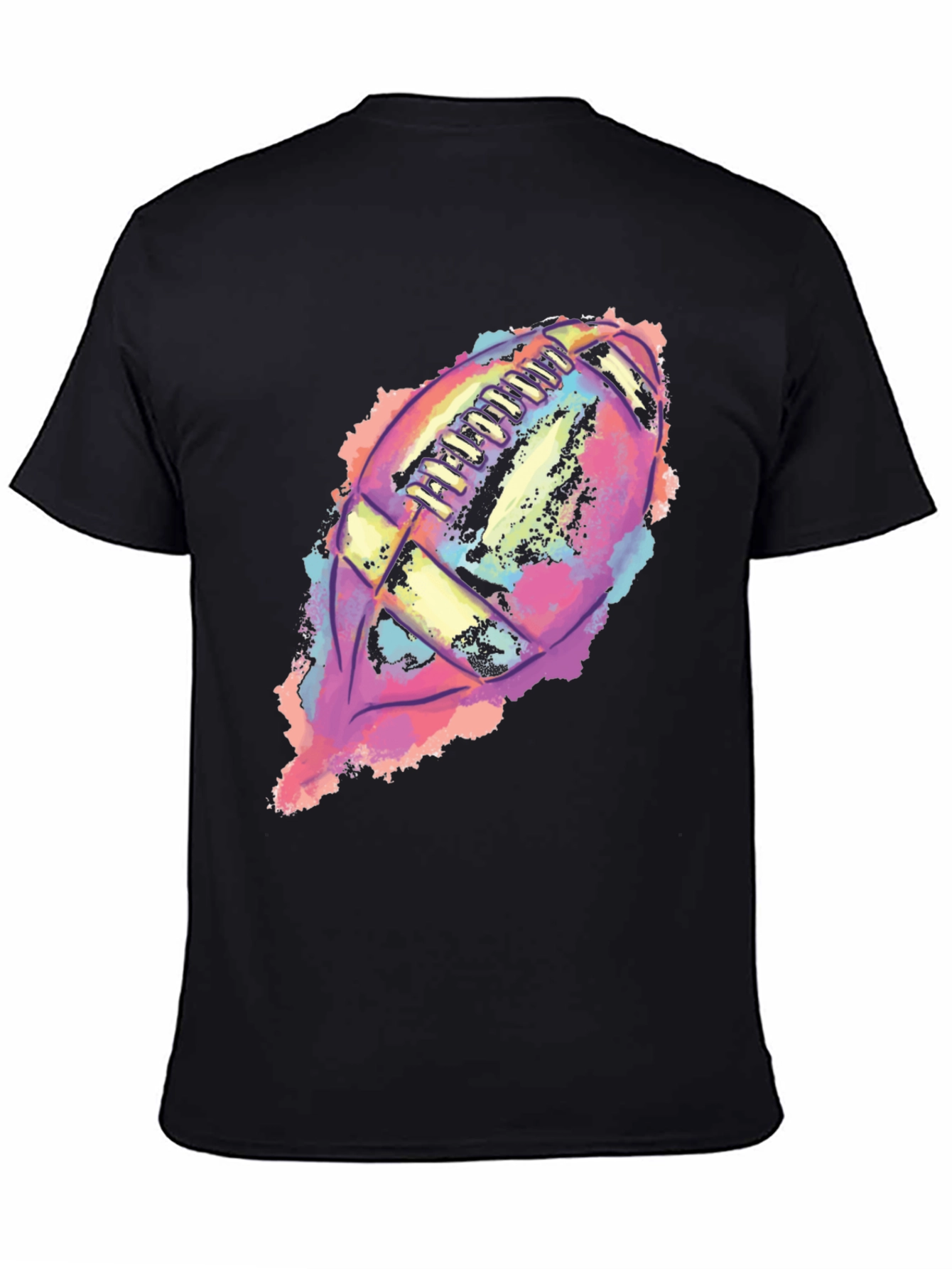 Colorful Football Graphic T-Shirt