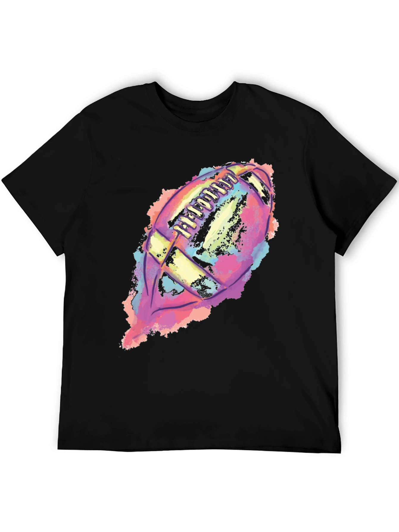 Colorful Football Graphic T-Shirt