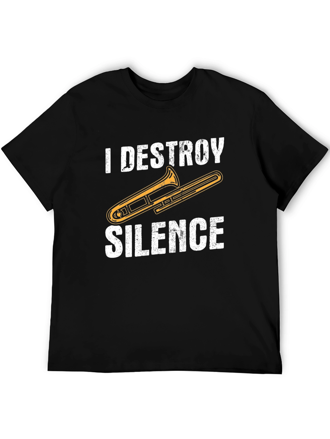 I Destroy Silence Trombone T-Shirt