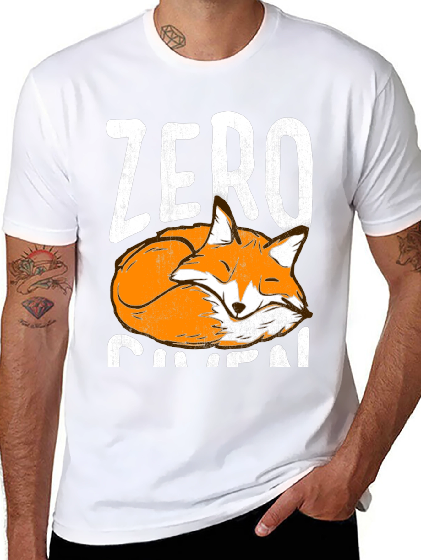 Zero Fox Given T-Shirt - Funny Animal Graphic Tee