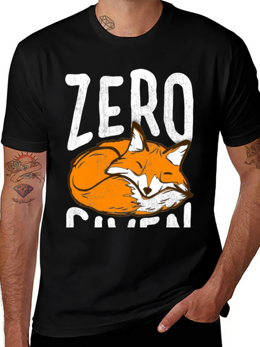 Zero Fox Given T-Shirt - Funny Animal Graphic Tee