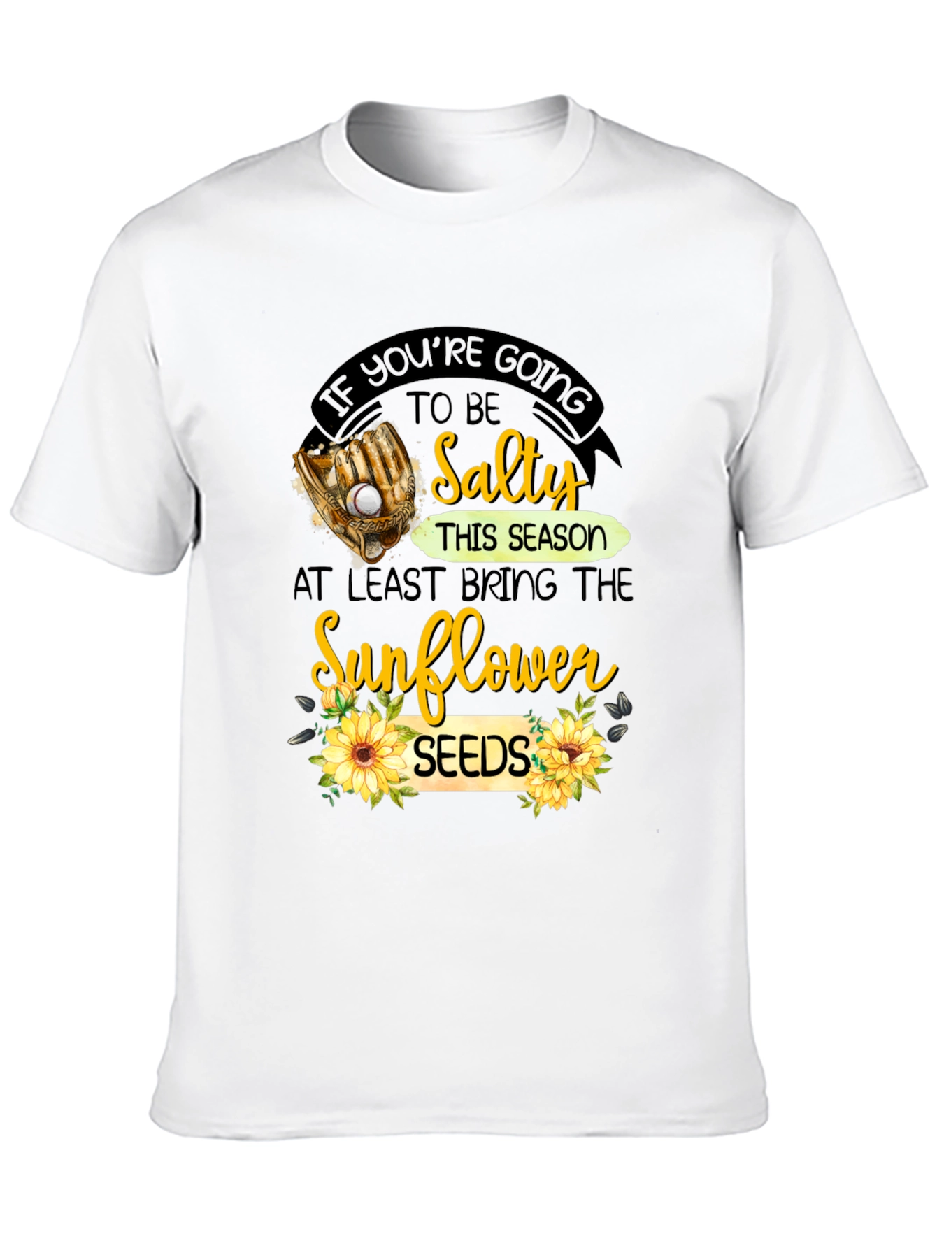Salty Sunflower Seeds Graphic T-Shirt