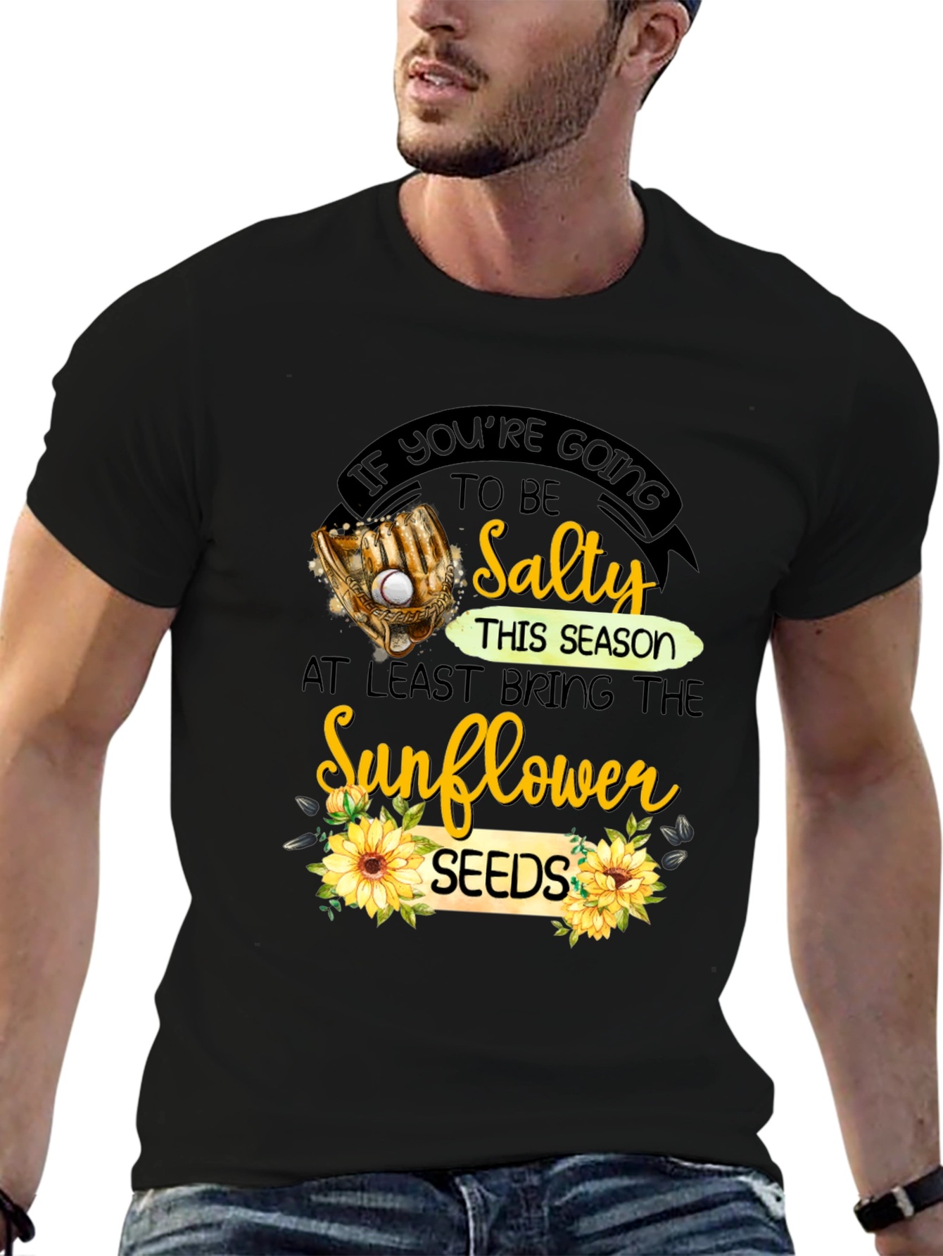 Salty Sunflower Seeds Graphic T-Shirt