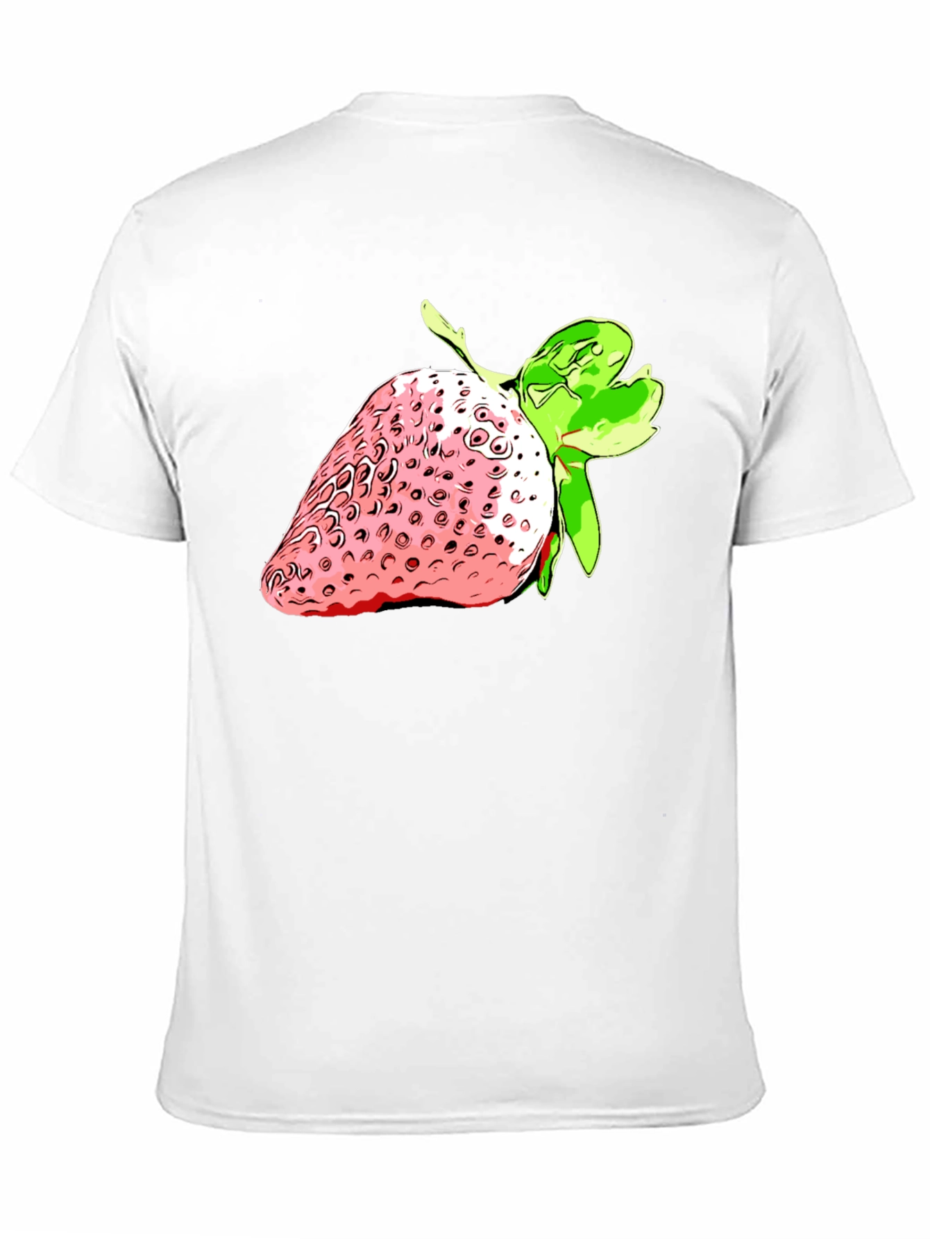 Strawberry Graphic Black T-Shirt - Fresh Style