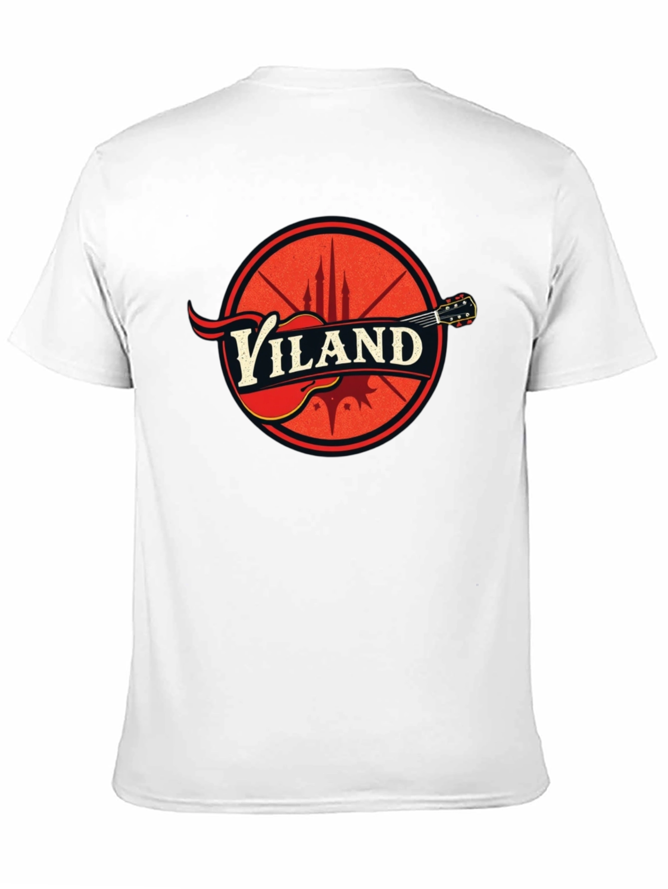 Viland Guitar Logo Black T-Shirt
