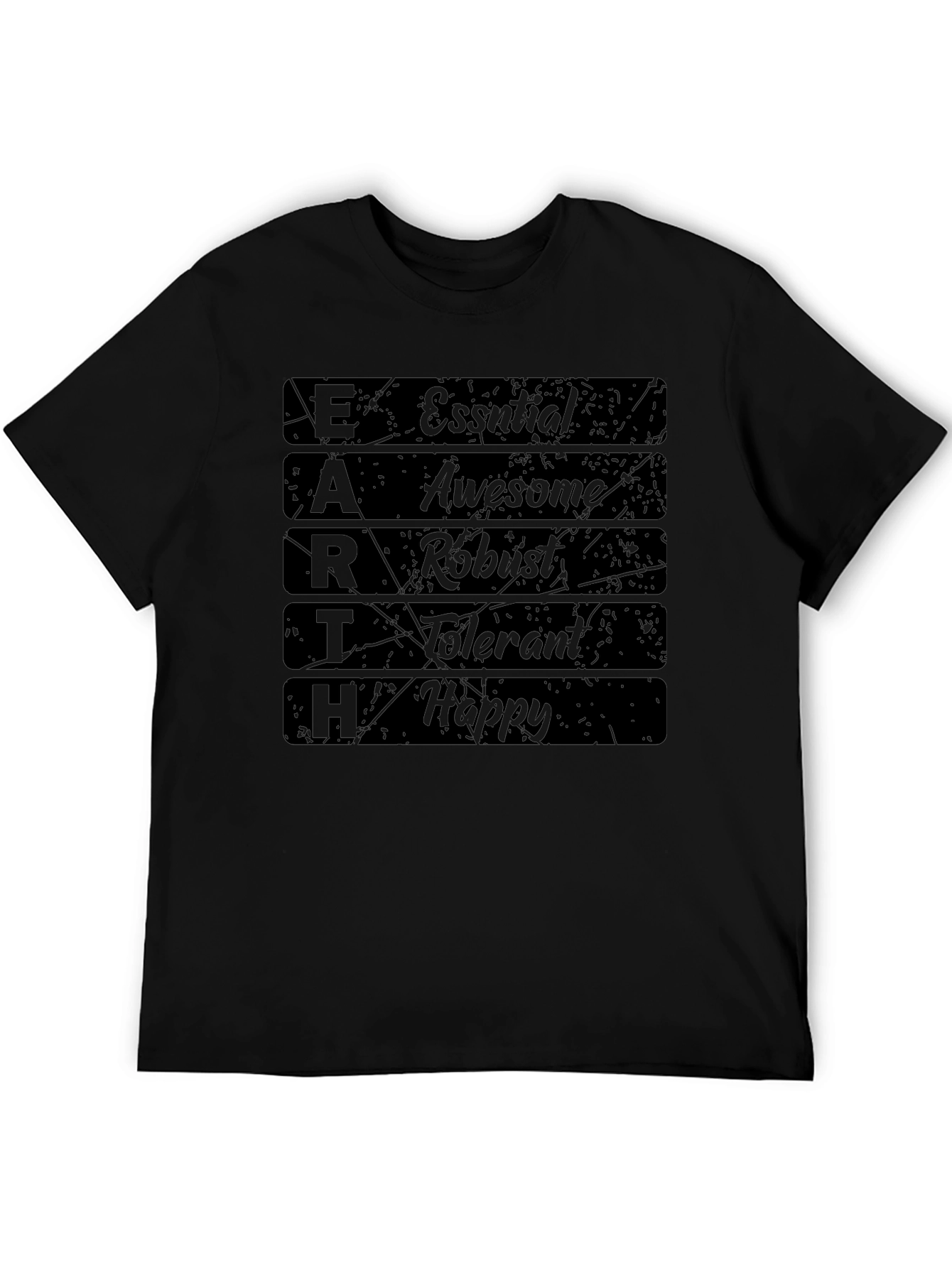 Essential Earth T-Shirt: Awesome Robust Tolerant Happy!
