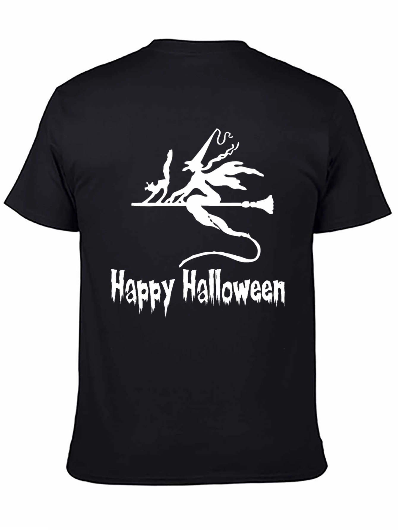 Halloween Witch & Cat T-Shirt