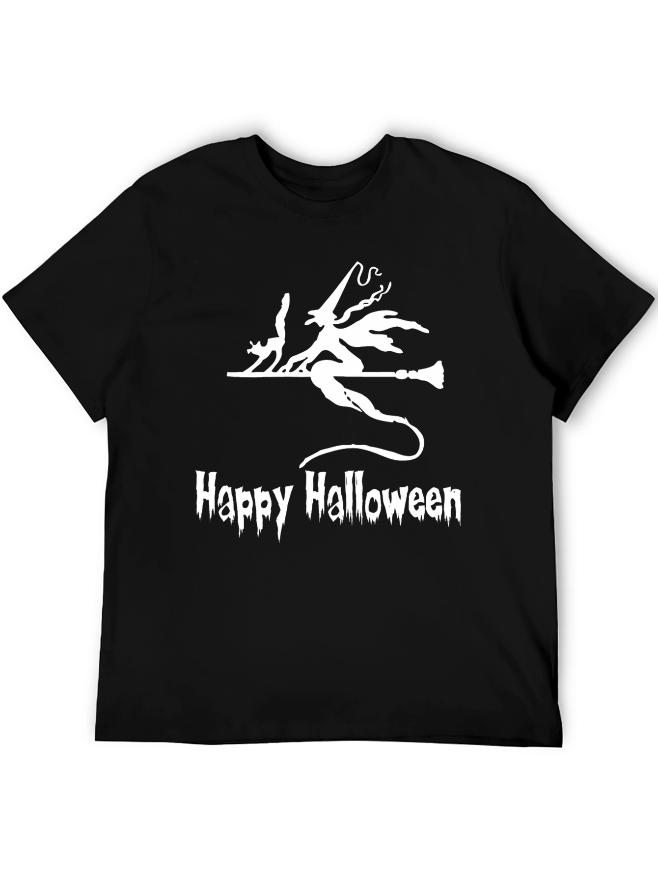 Halloween Witch & Cat T-Shirt
