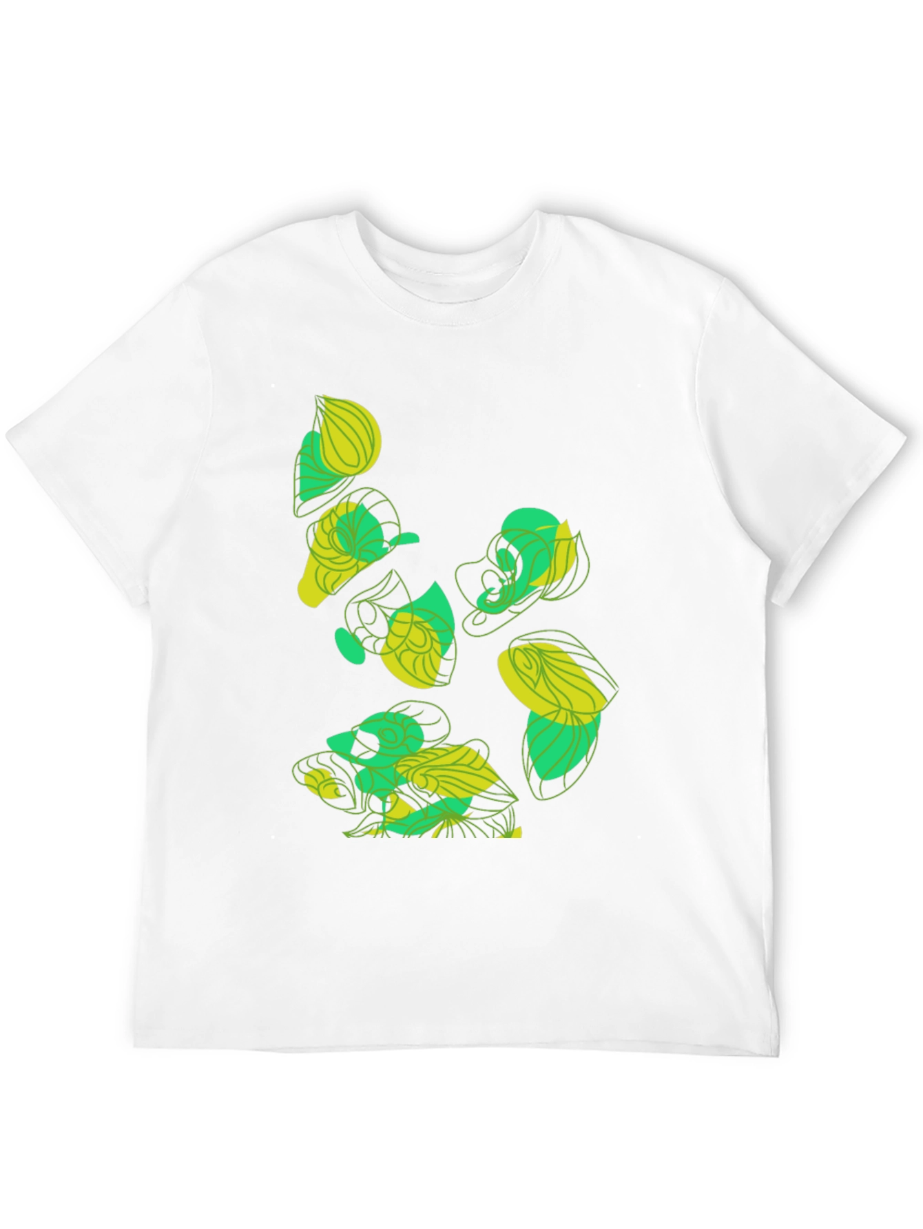 Abstract Organic Graphic Tee - Black Cotton