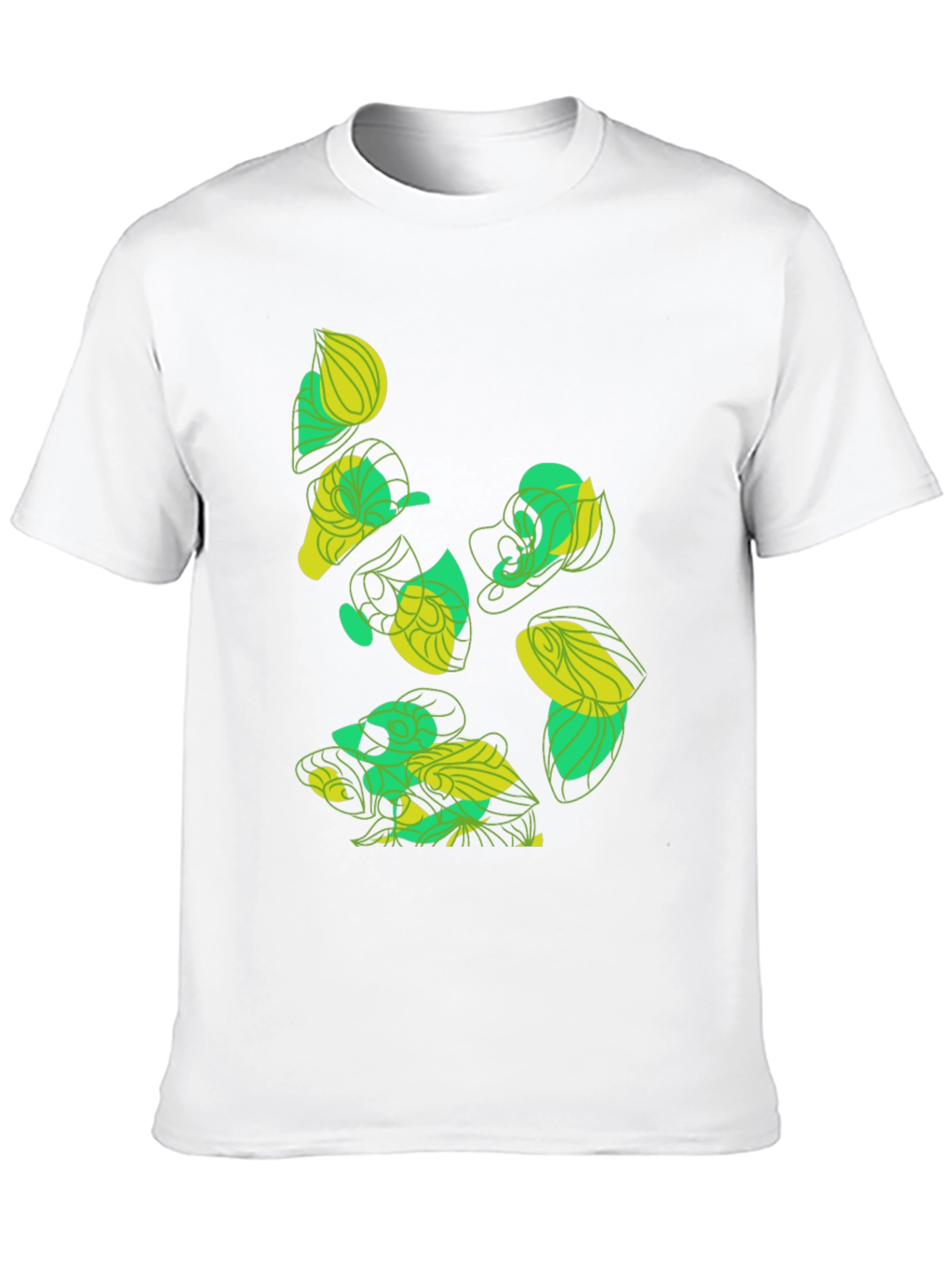 Abstract Organic Graphic Tee - Black Cotton