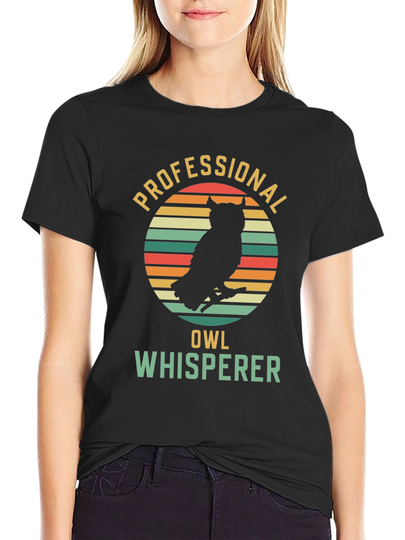 Professional Owl Whisperer Graphic T-Shirt