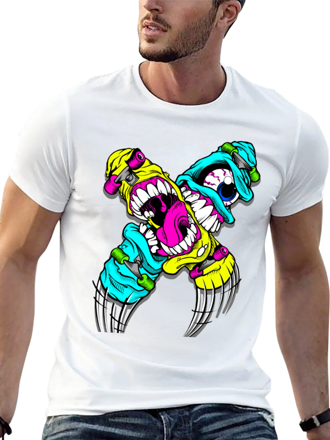 Skate Monster Graphic T-Shirt