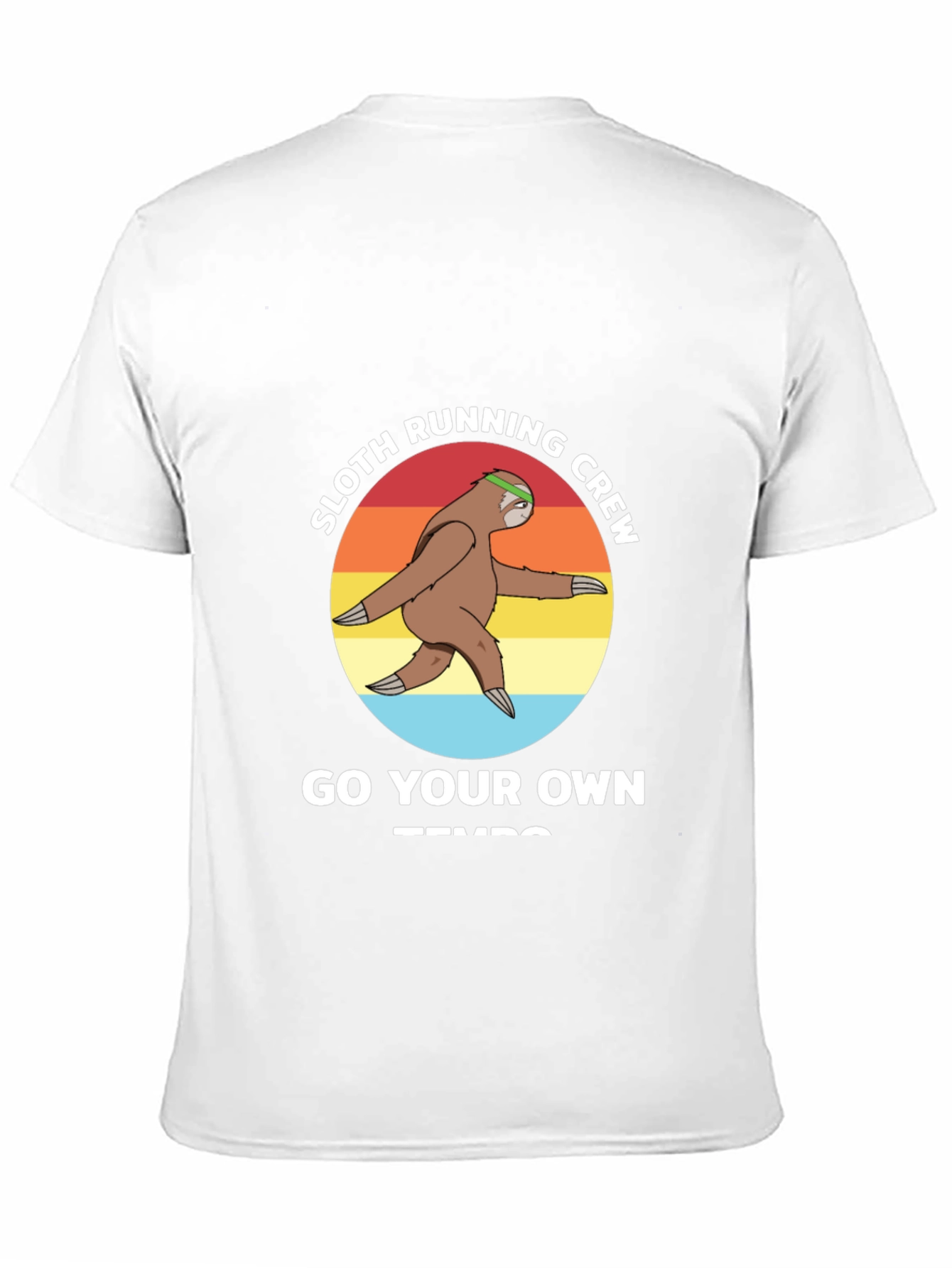 Sloth Running Crew T-Shirt - Go Your Own Tempo