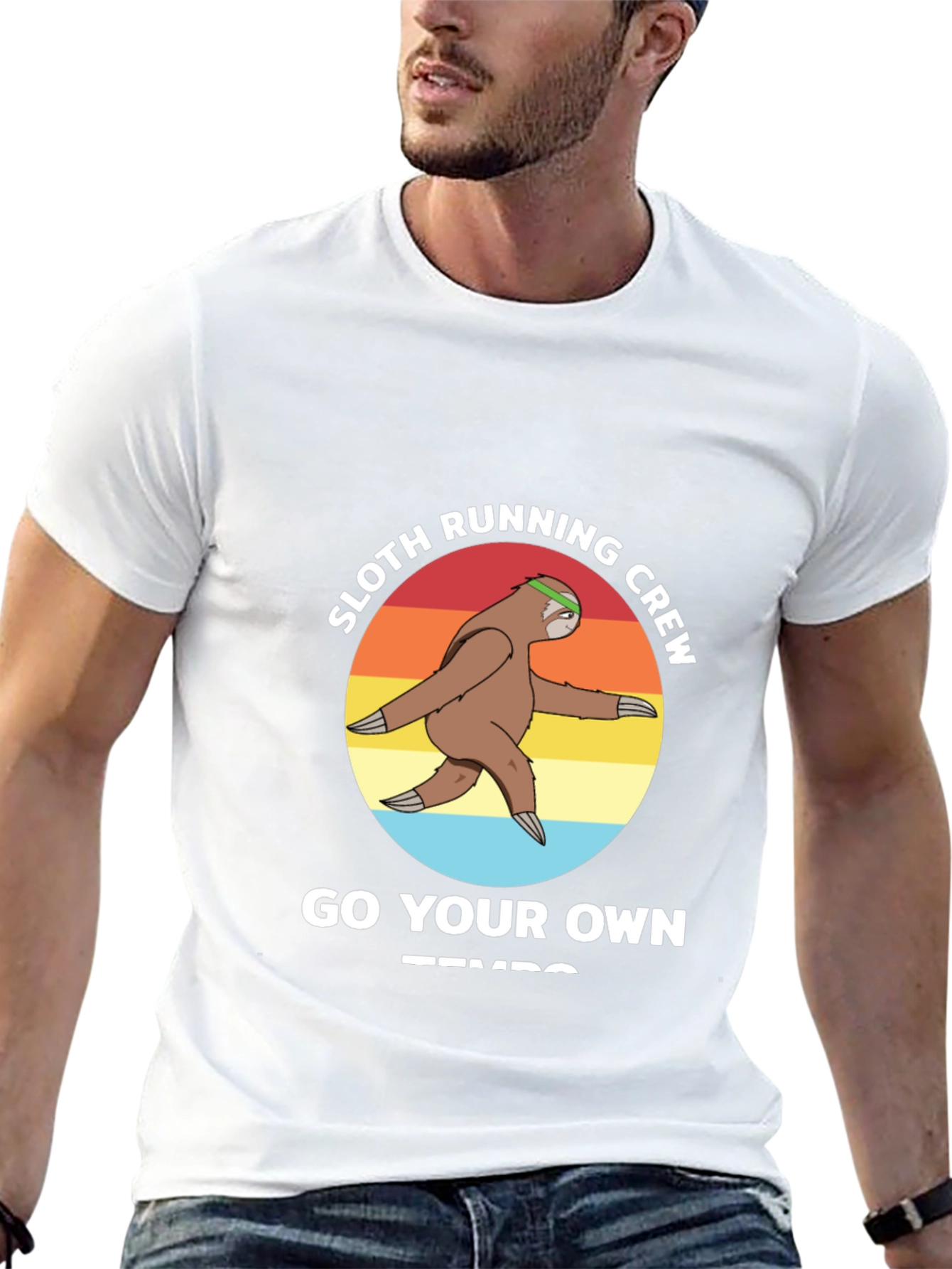 Sloth Running Crew T-Shirt - Go Your Own Tempo
