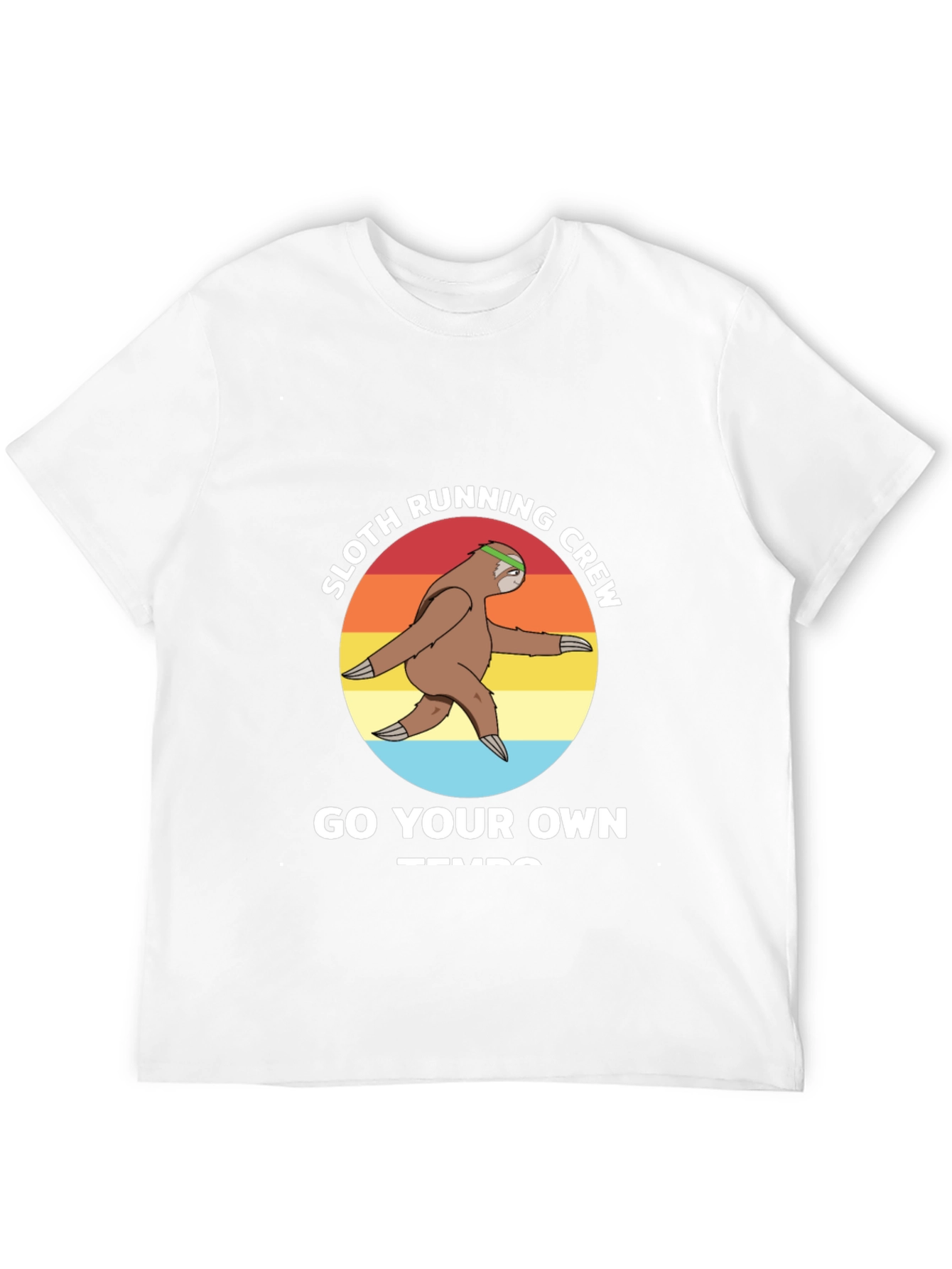 Sloth Running Crew T-Shirt - Go Your Own Tempo