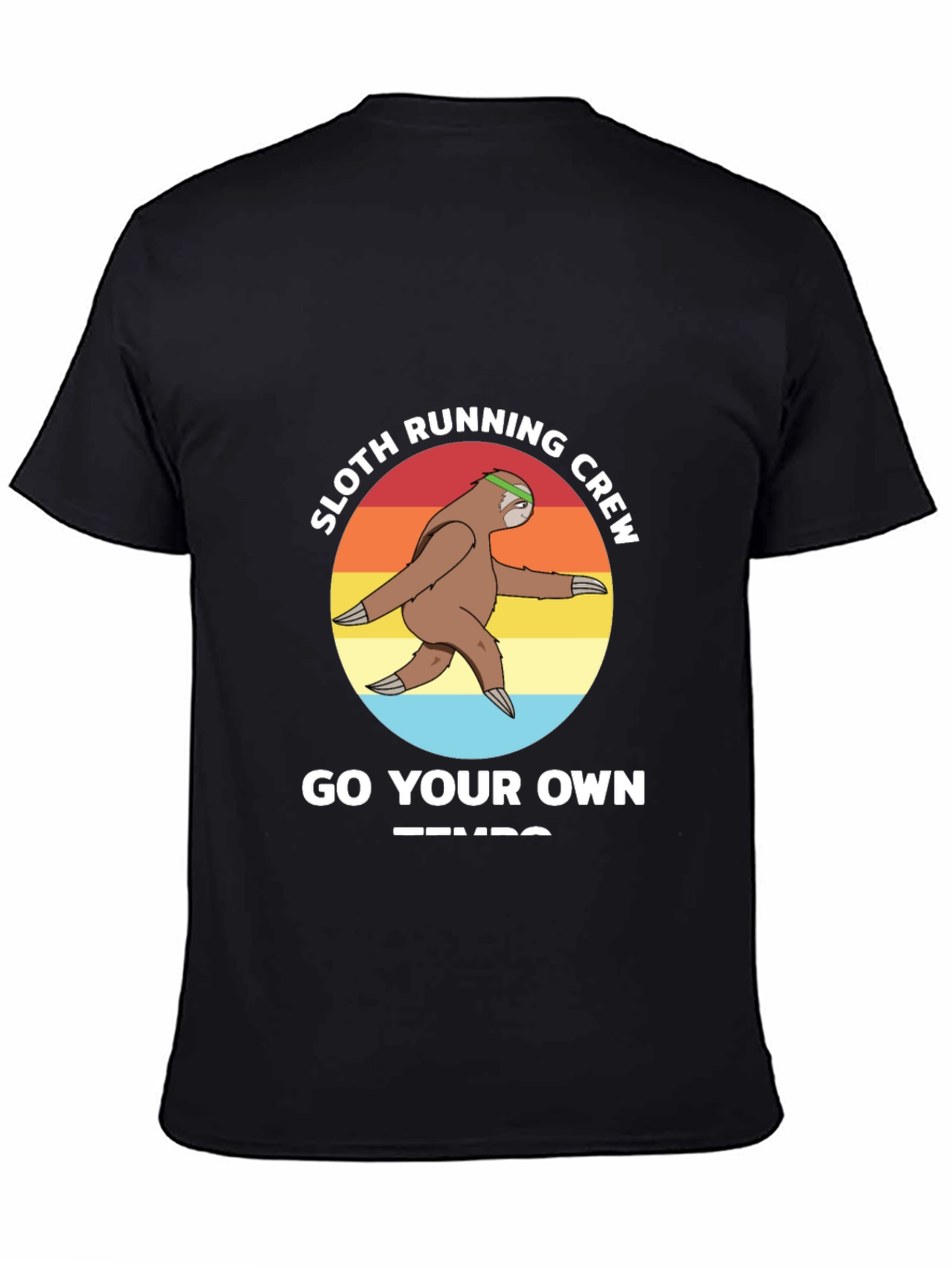 Sloth Running Crew T-Shirt - Go Your Own Tempo