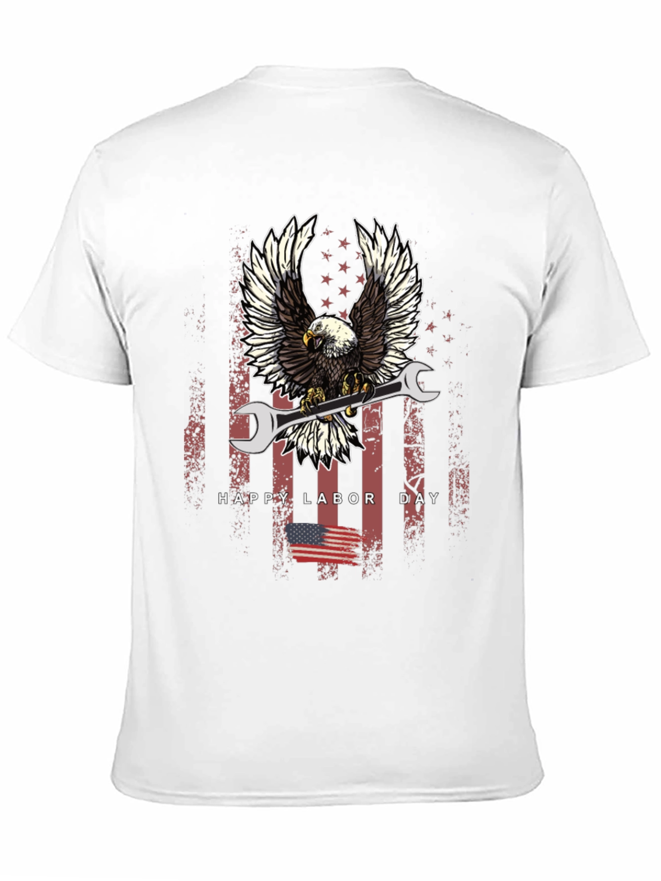 Labor Day Eagle Mechanic T-Shirt