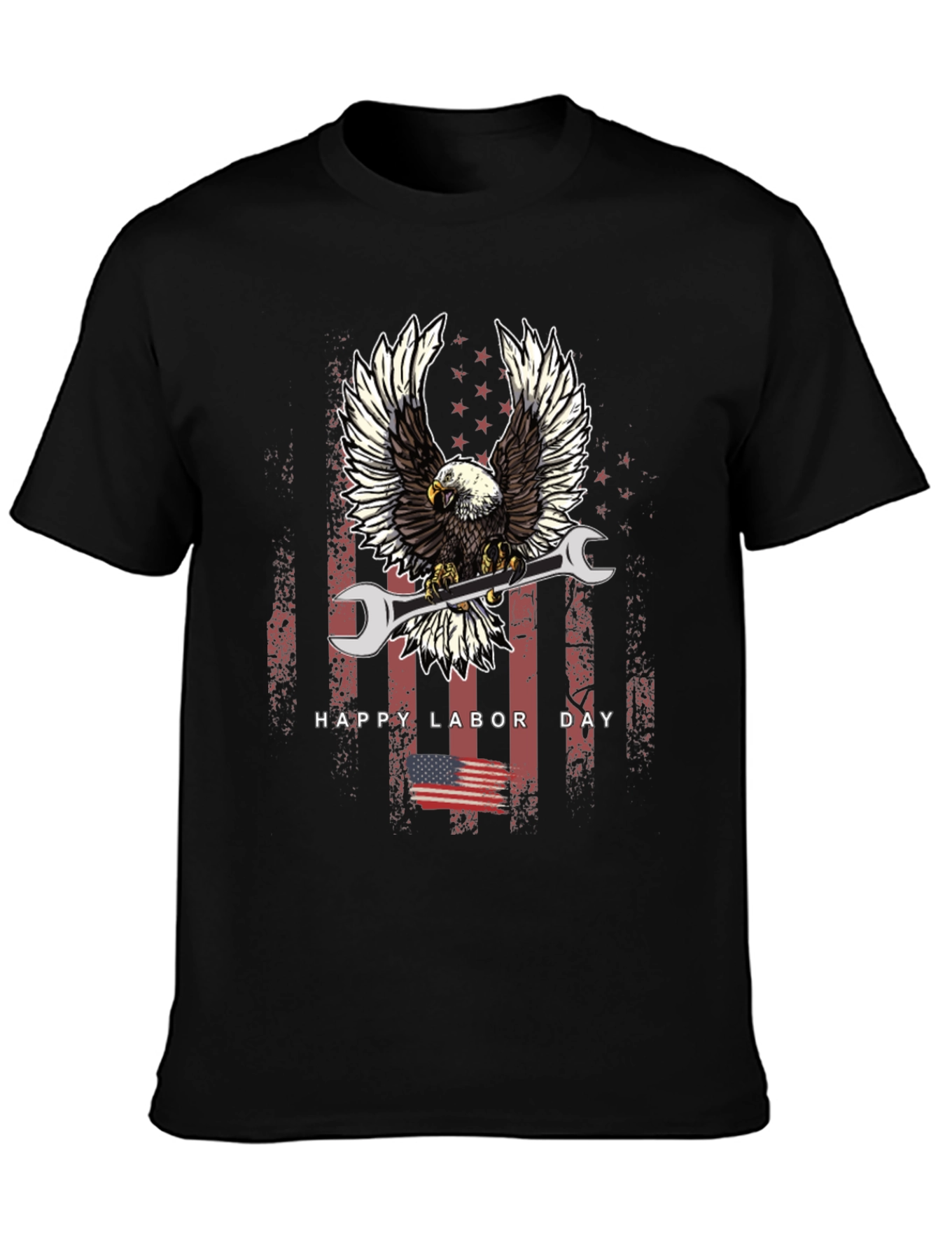 Labor Day Eagle Mechanic T-Shirt