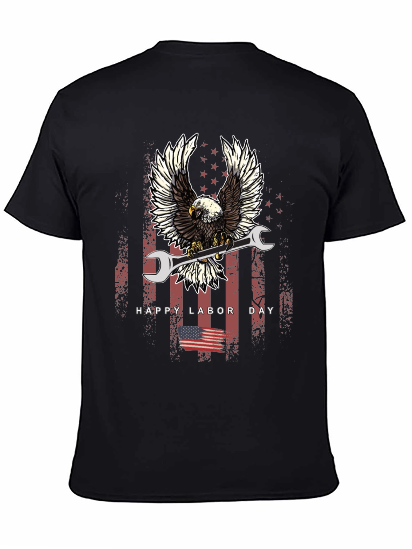 Labor Day Eagle Mechanic T-Shirt