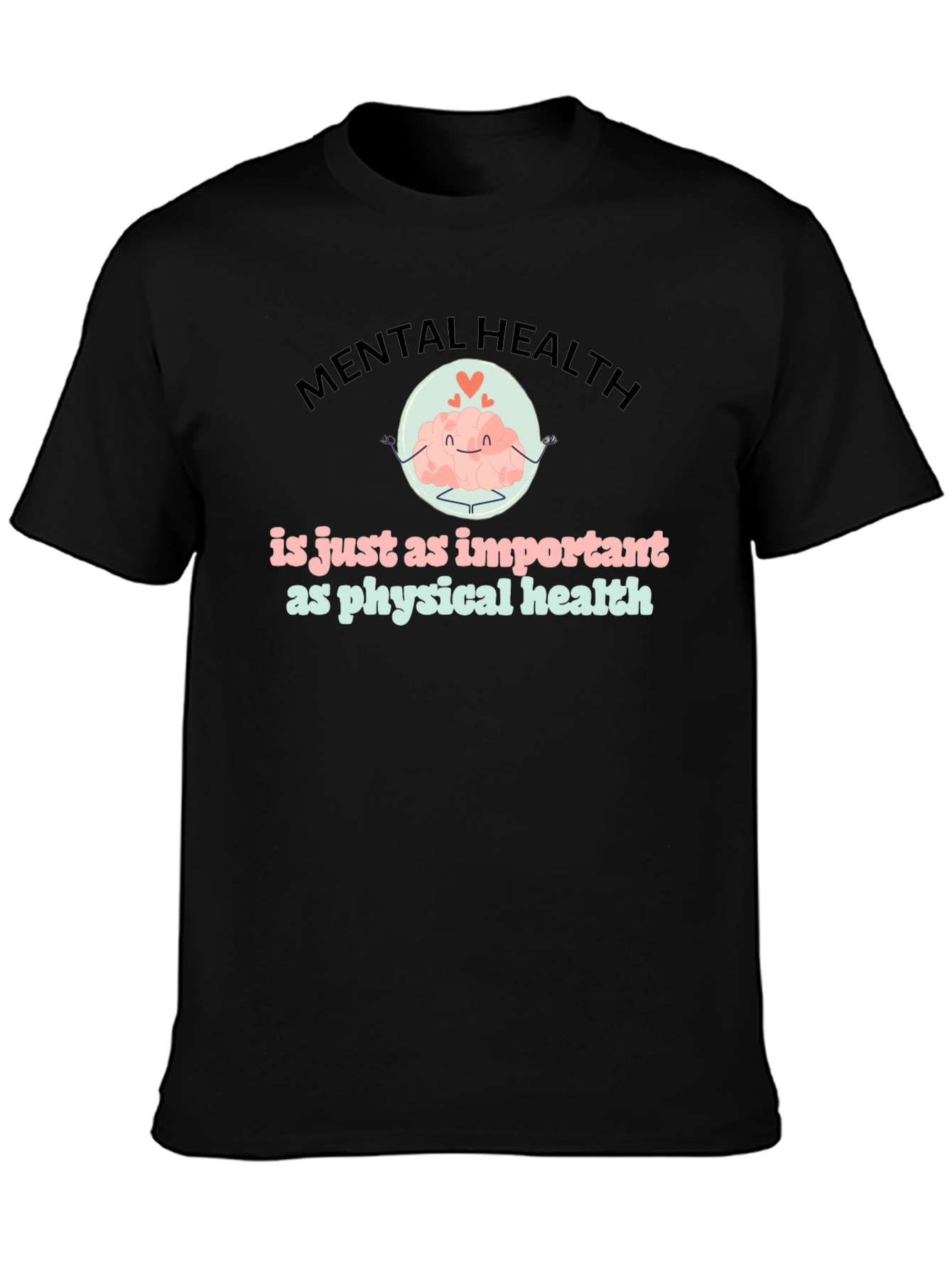 Mental Health Matters T-Shirt Brain Cartoon Design