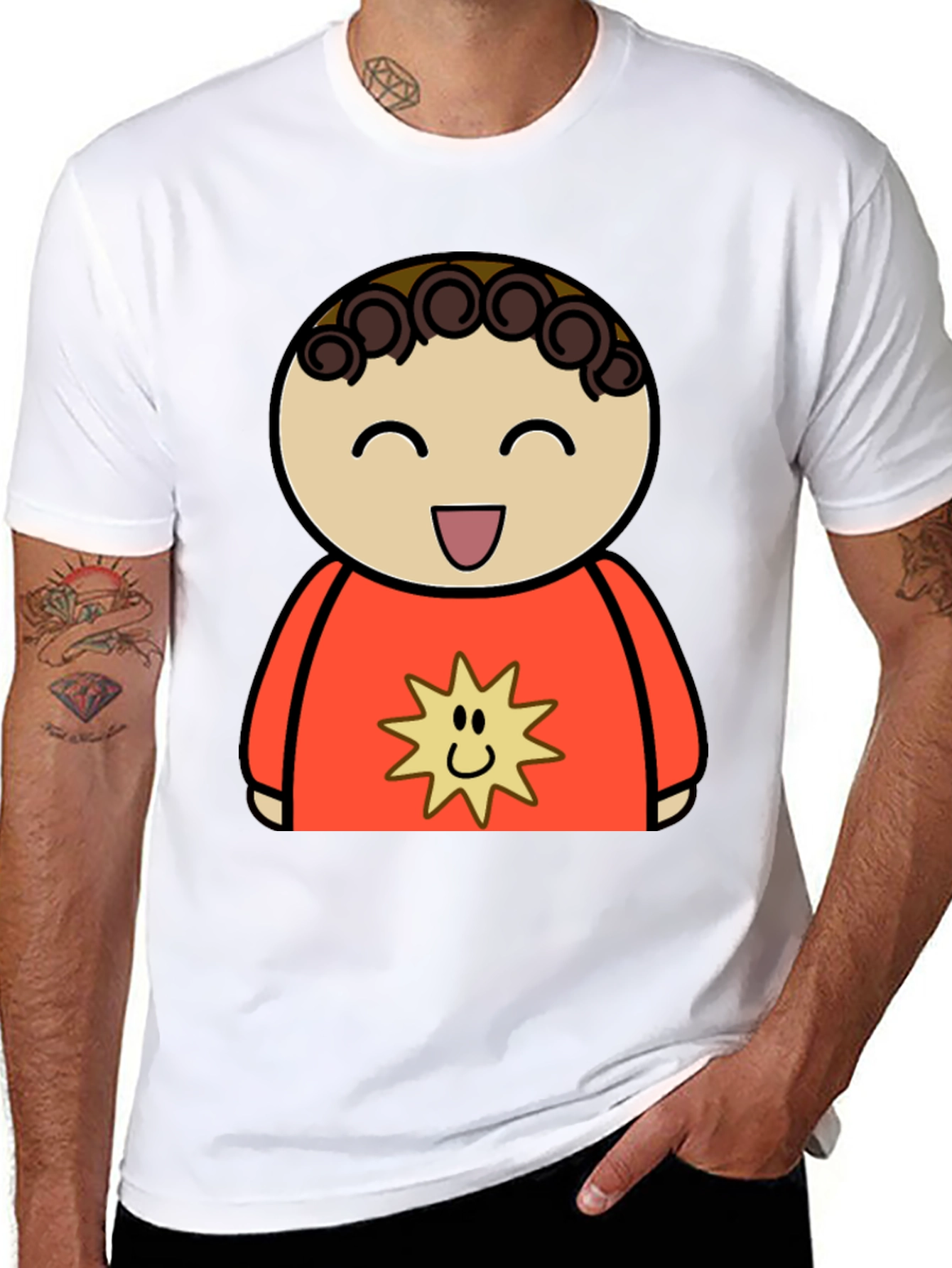 Cartoon Character Graphic T-Shirt
