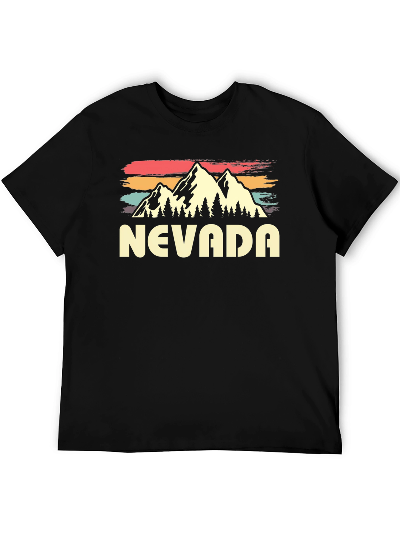 Nevada Retro Graphic Tee - Mountain Design
