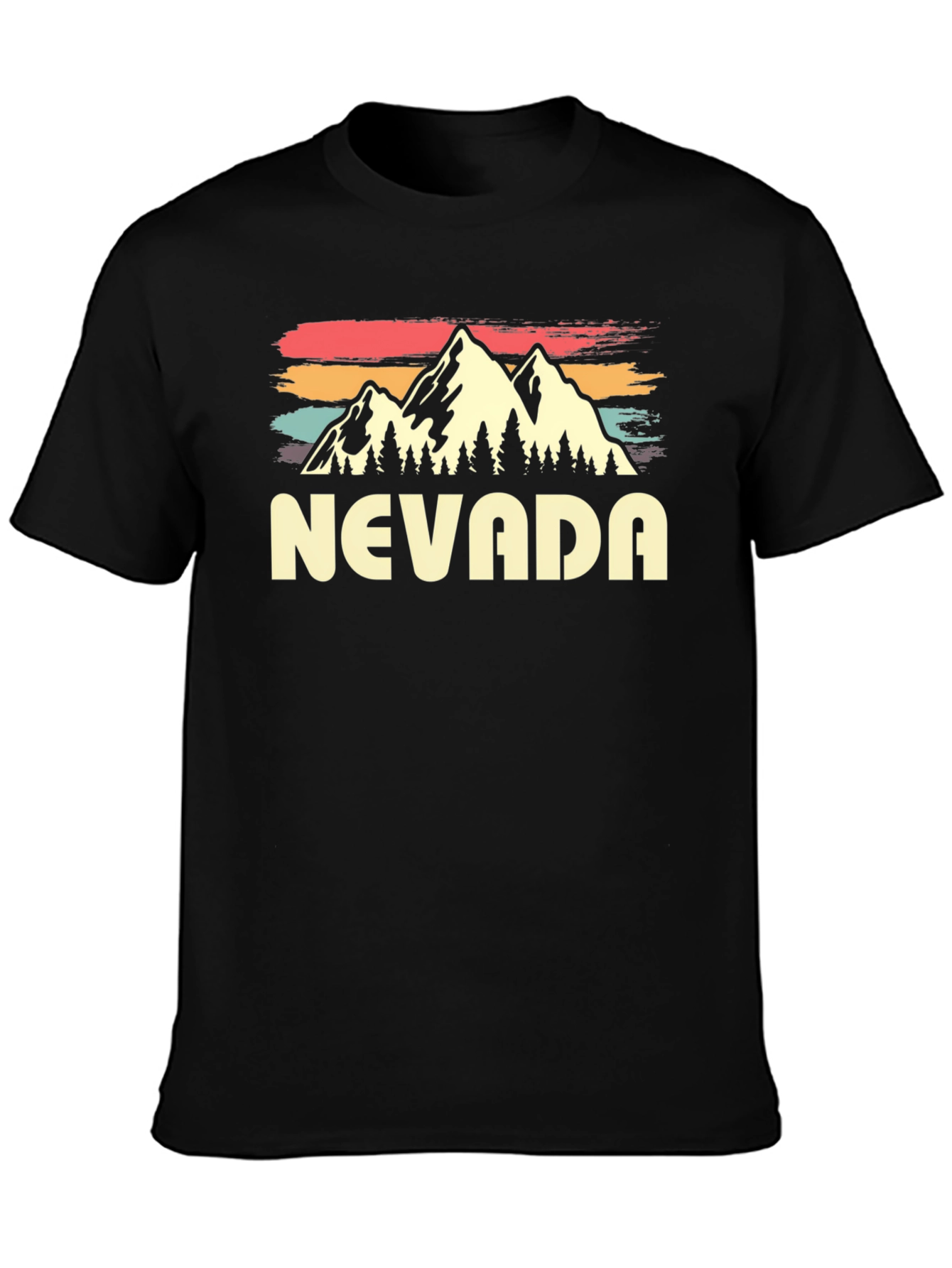 Nevada Retro Graphic Tee - Mountain Design