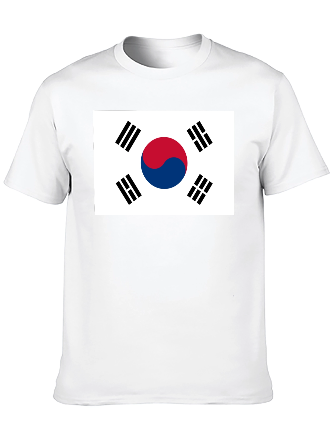 South Korea Flag Graphic Tee - Black