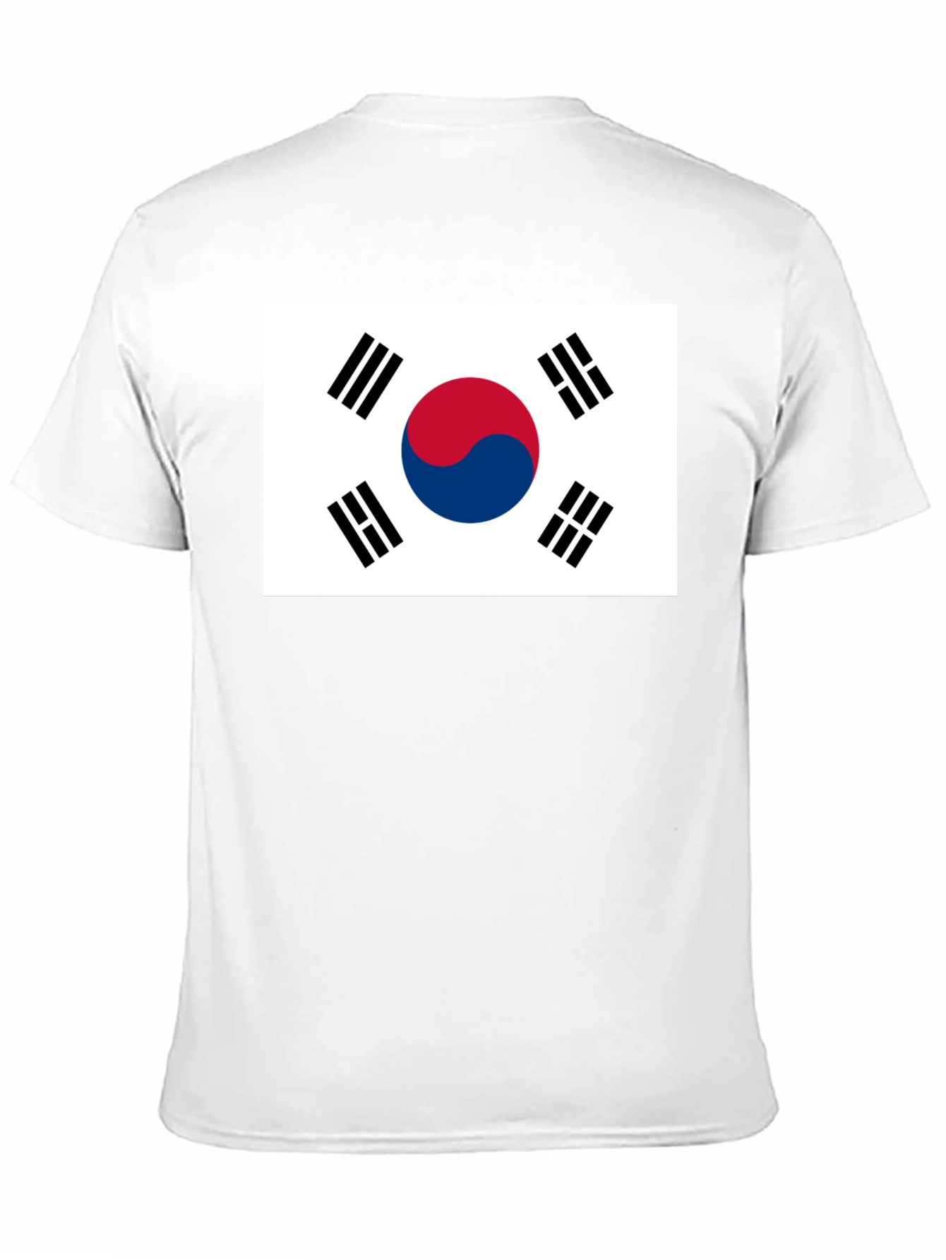 South Korea Flag Graphic Tee - Black