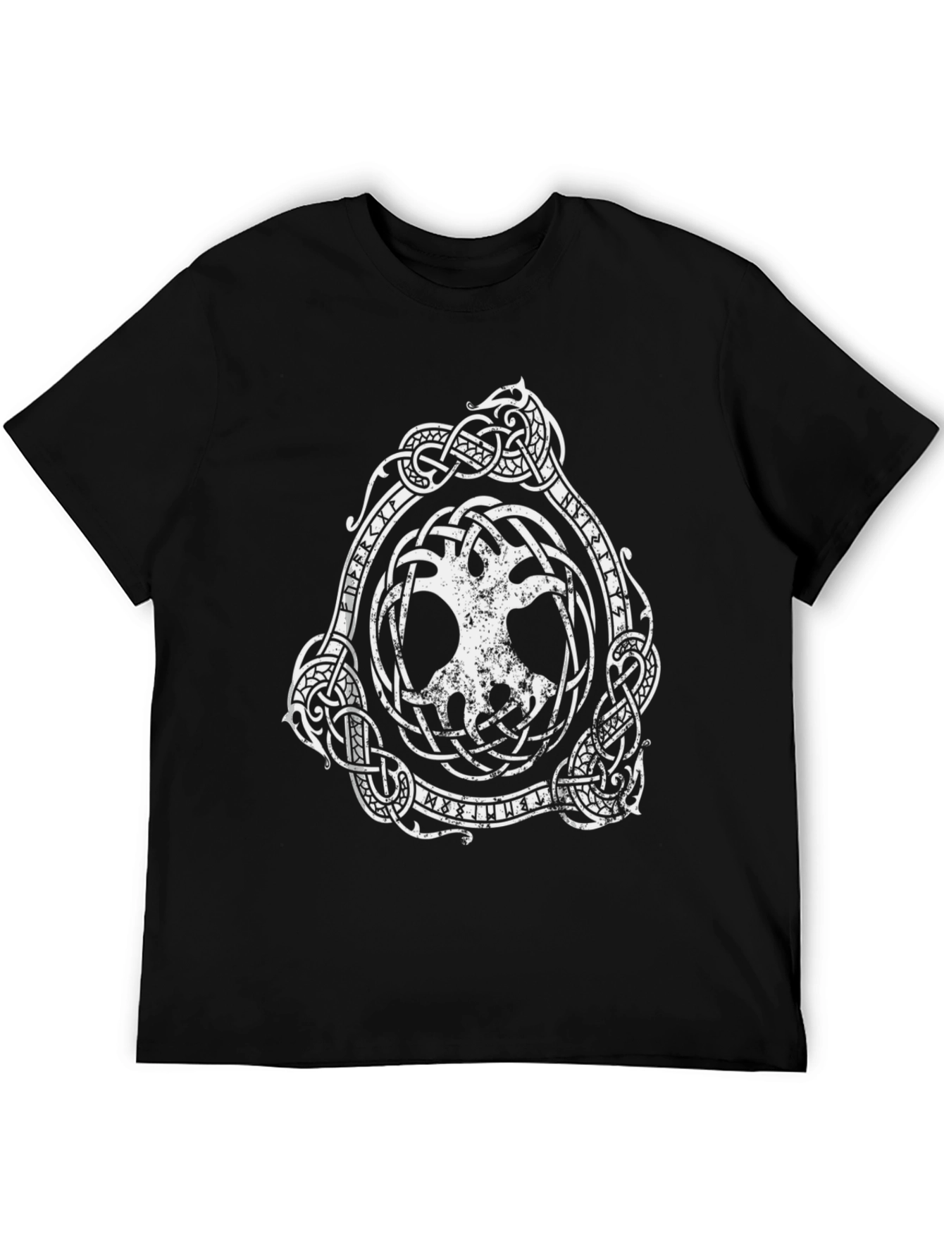 Viking Tree of Life Graphic Tee - Black