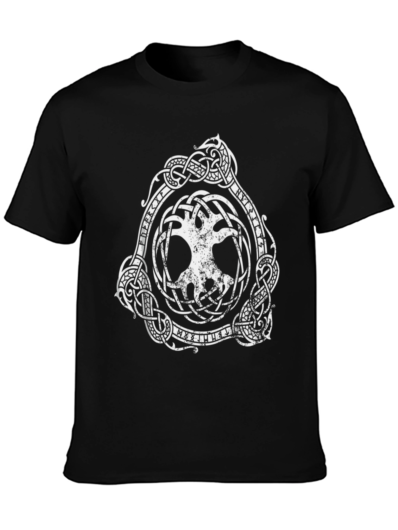 Viking Tree of Life Graphic Tee - Black
