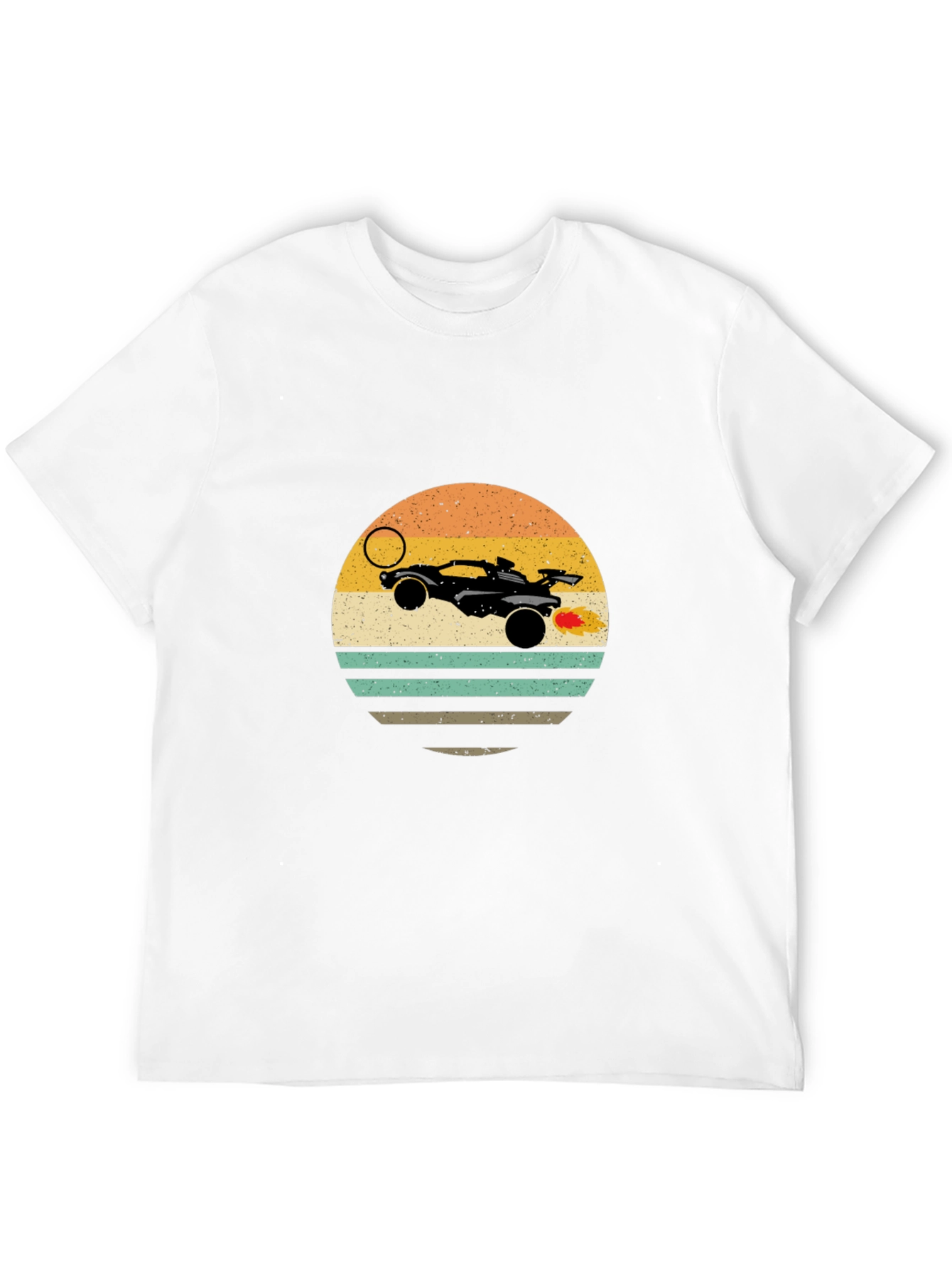 Retro Rocket League Car T-Shirt - Black
