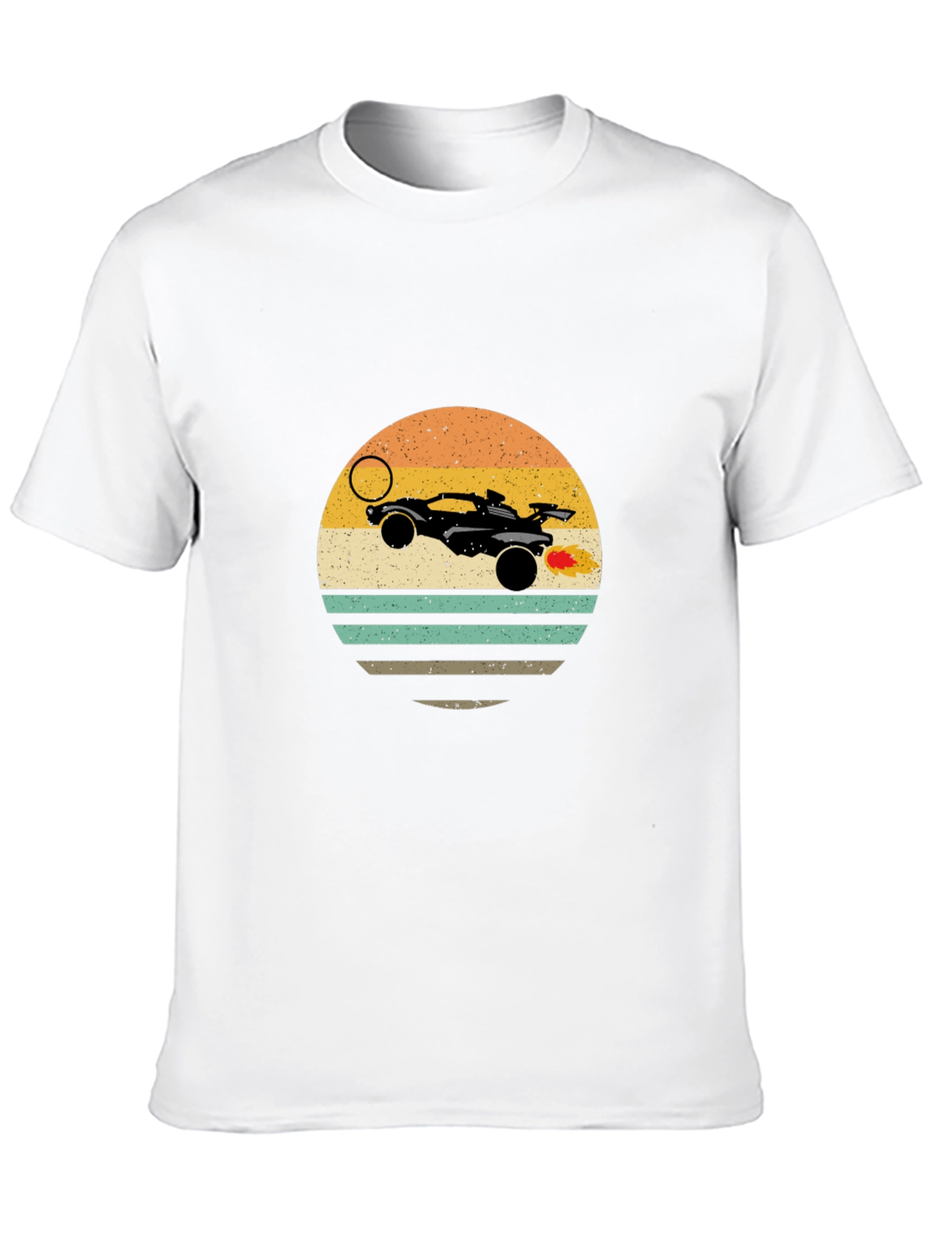 Retro Rocket League Car T-Shirt - Black