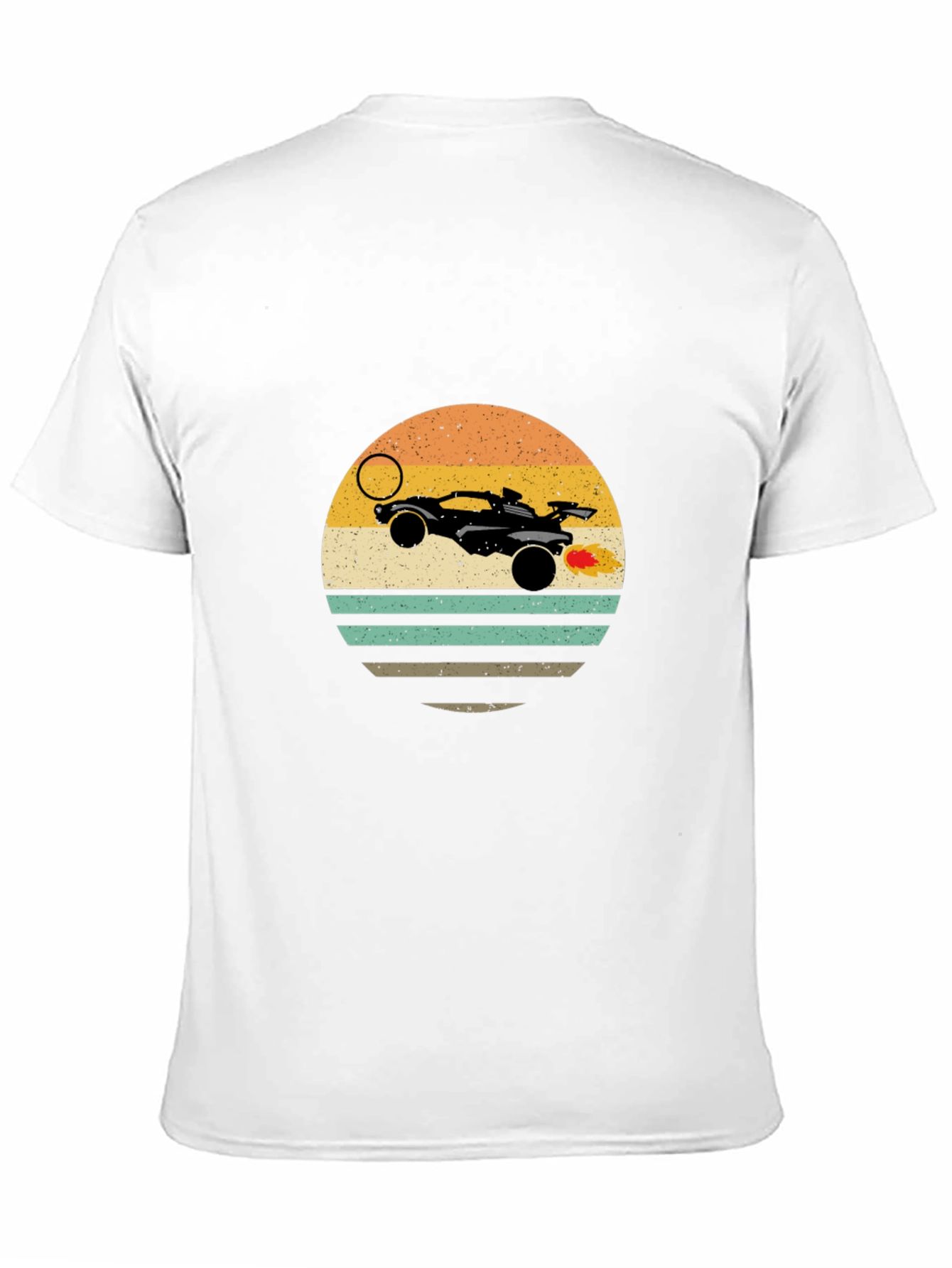 Retro Rocket League Car T-Shirt - Black