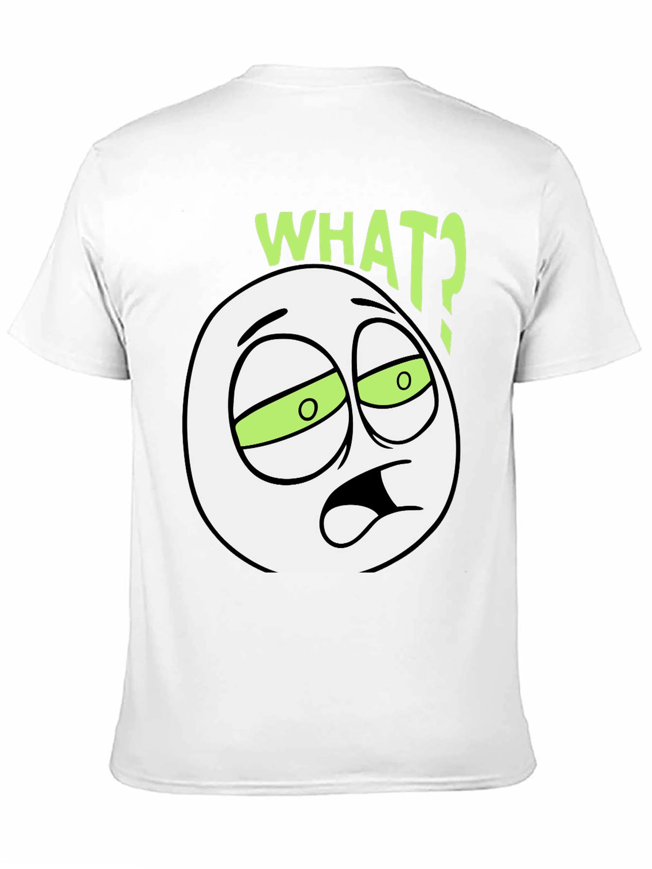 WTF Emoticon Black T-Shirt