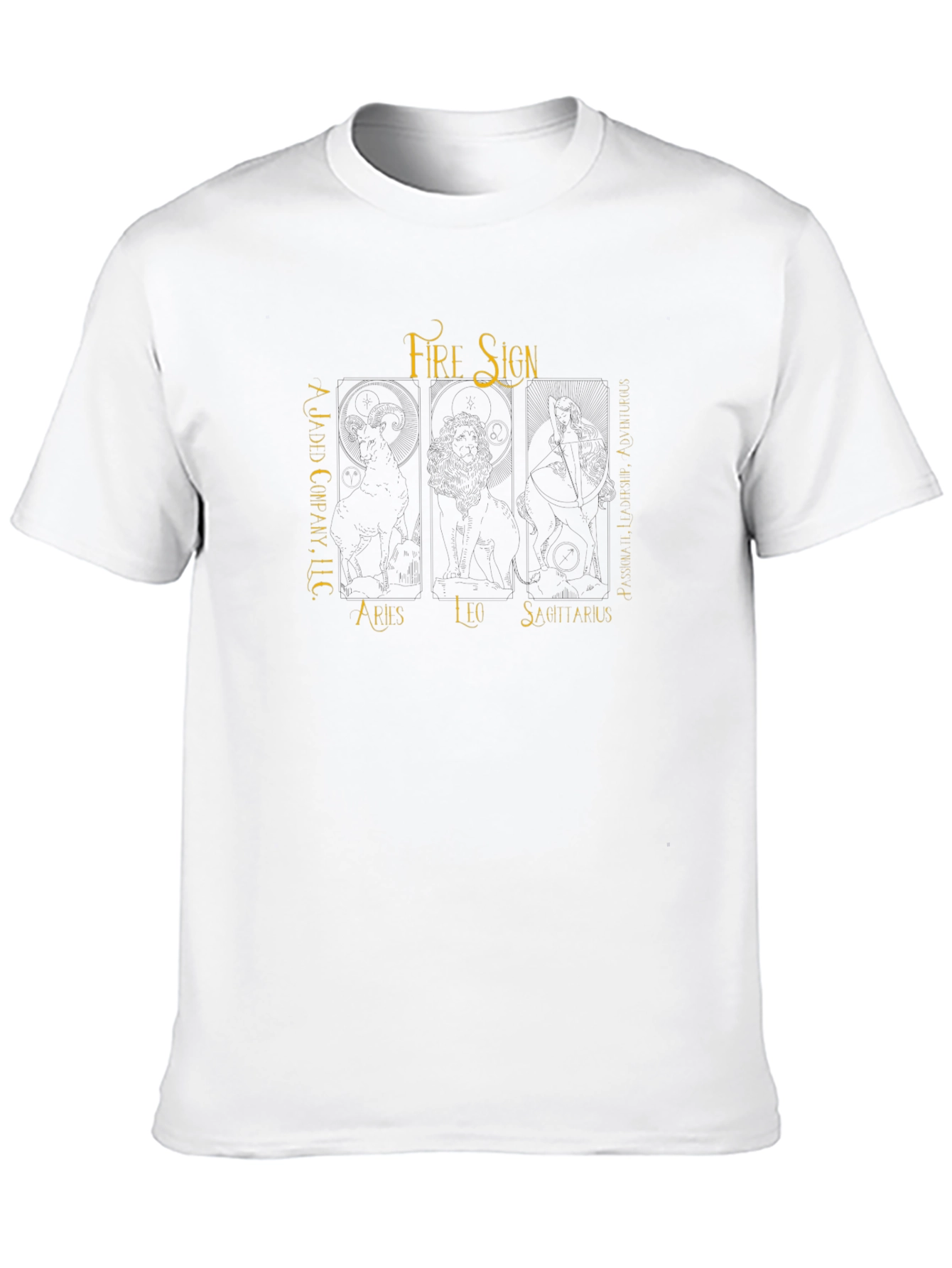 Fire Sign Zodiac T-Shirt - Aries Leo Sagittarius