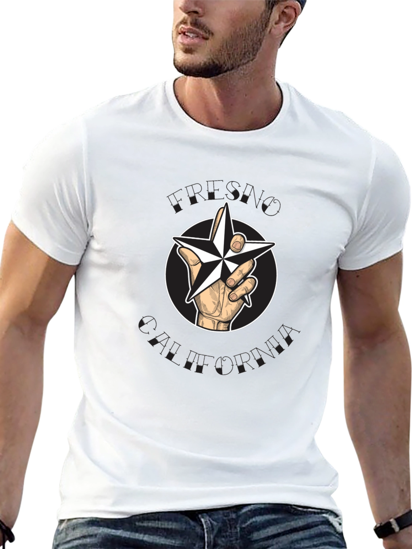 Star Hand Black T-Shirt