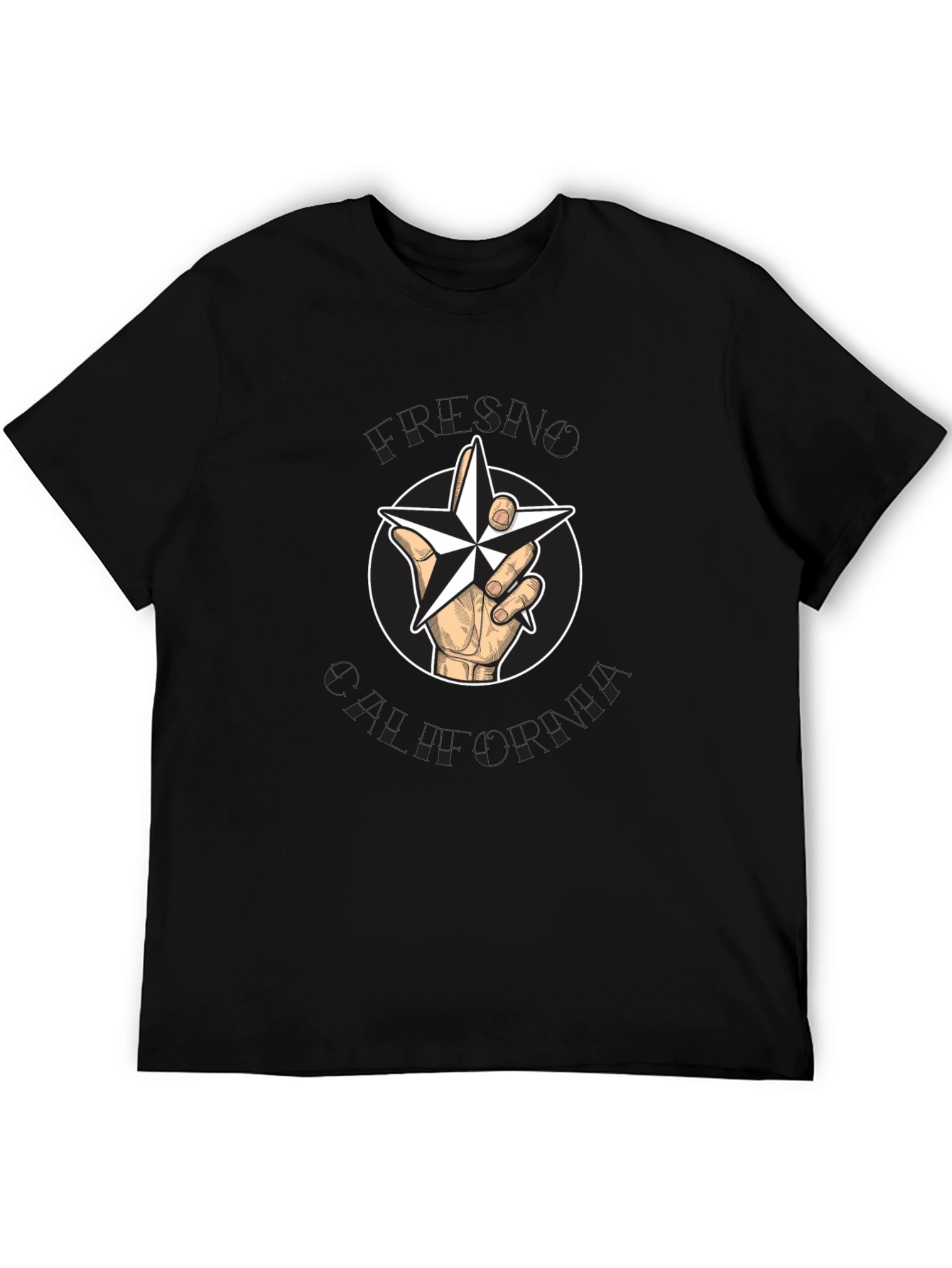 Star Hand Black T-Shirt