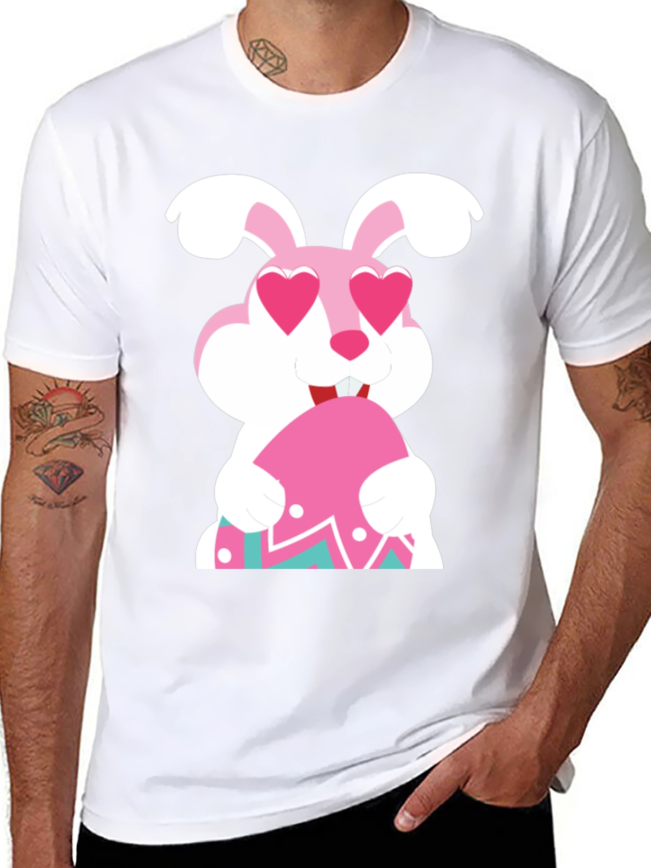 Easter Bunny Heart Eyes T-Shirt