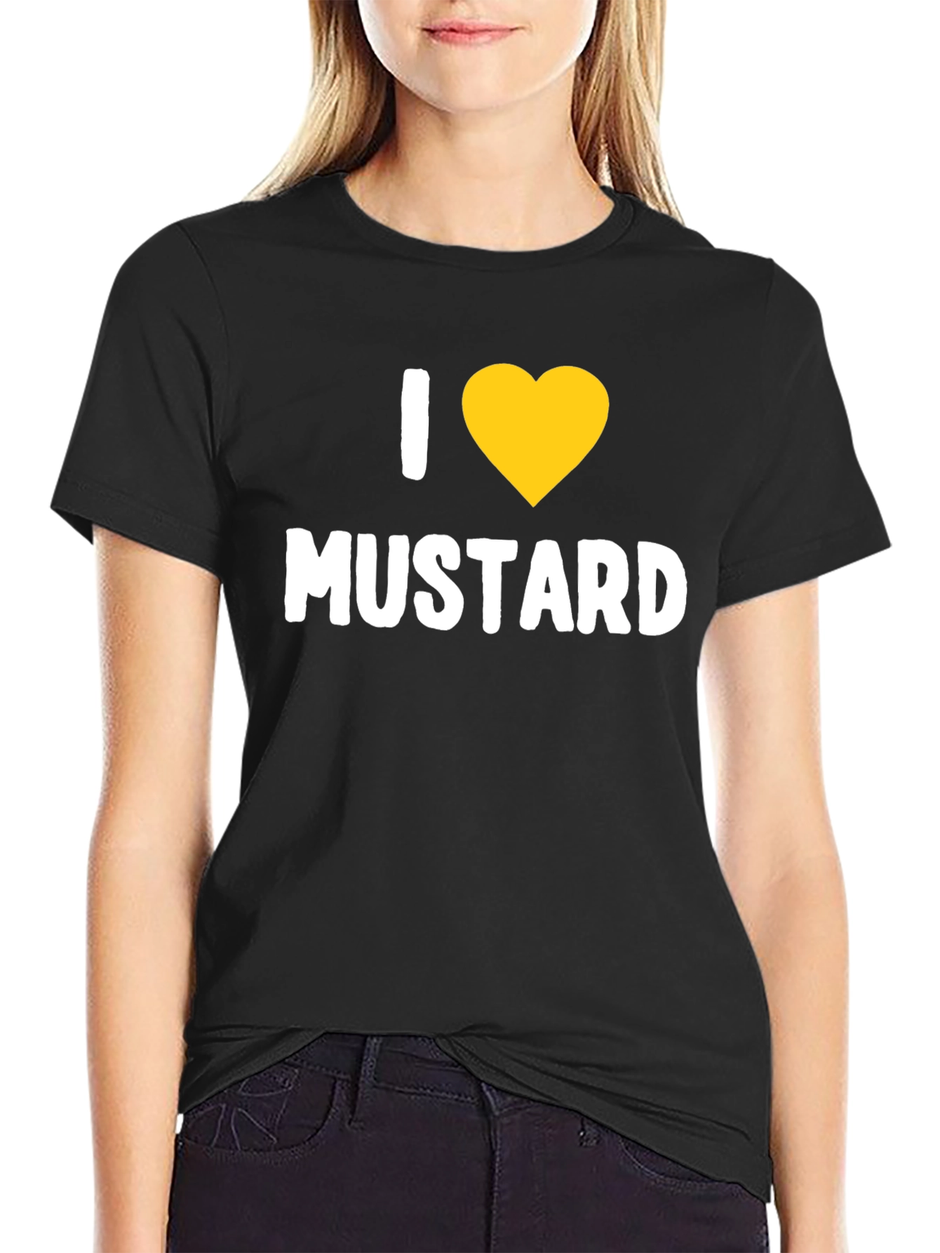 I Heart Mustard T-Shirt - Novelty Graphic Tee